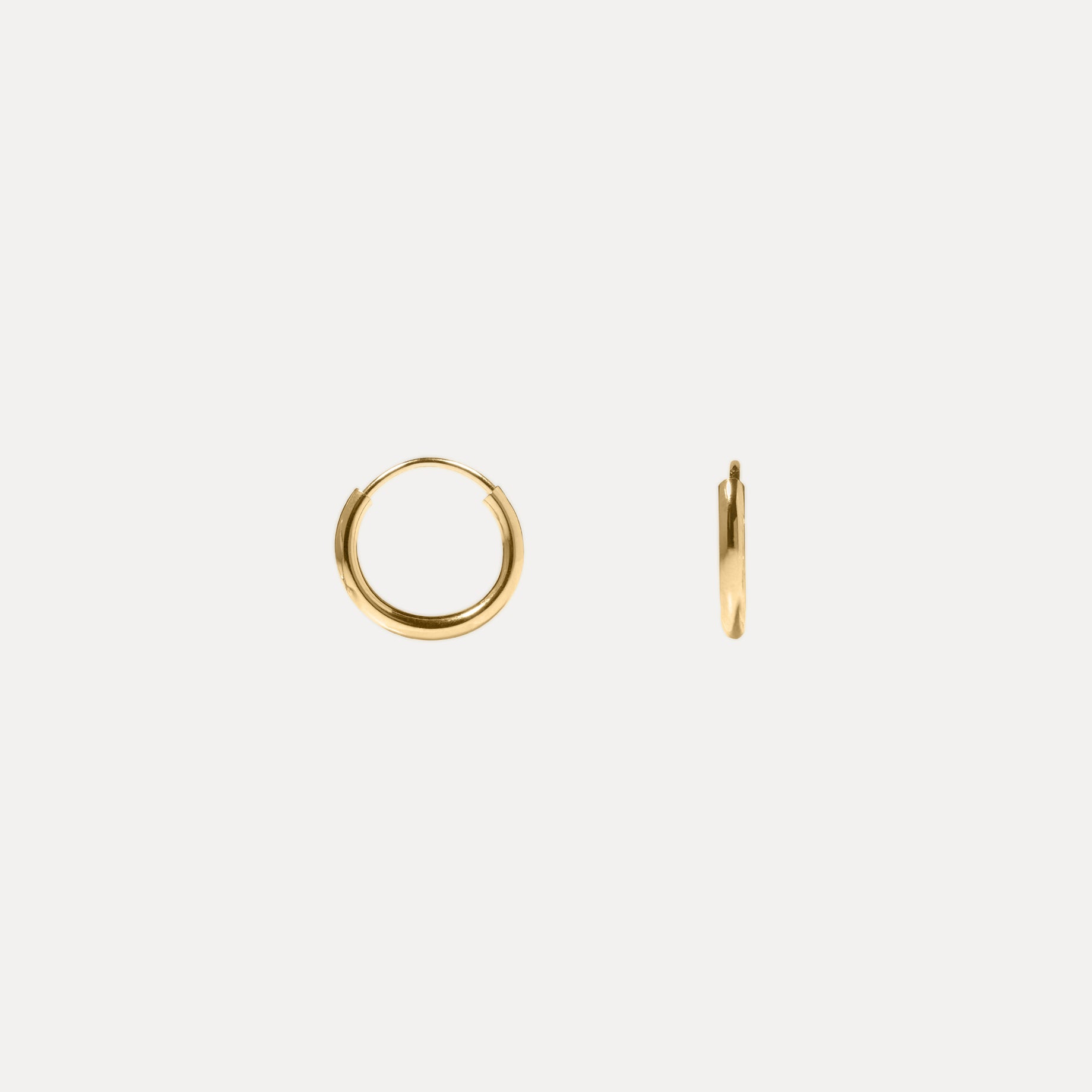 Basic Creolen Ohrringe | 585 Gold