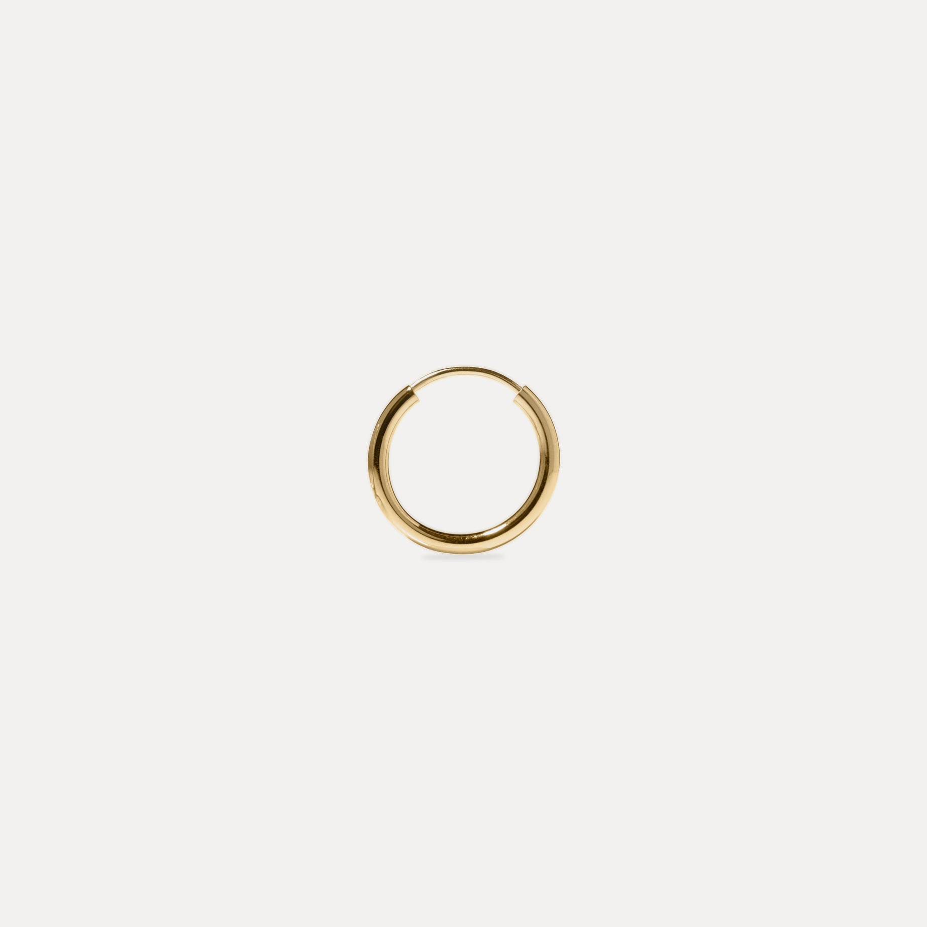 Basic Creolen Ohrringe - Single | 585 Gold