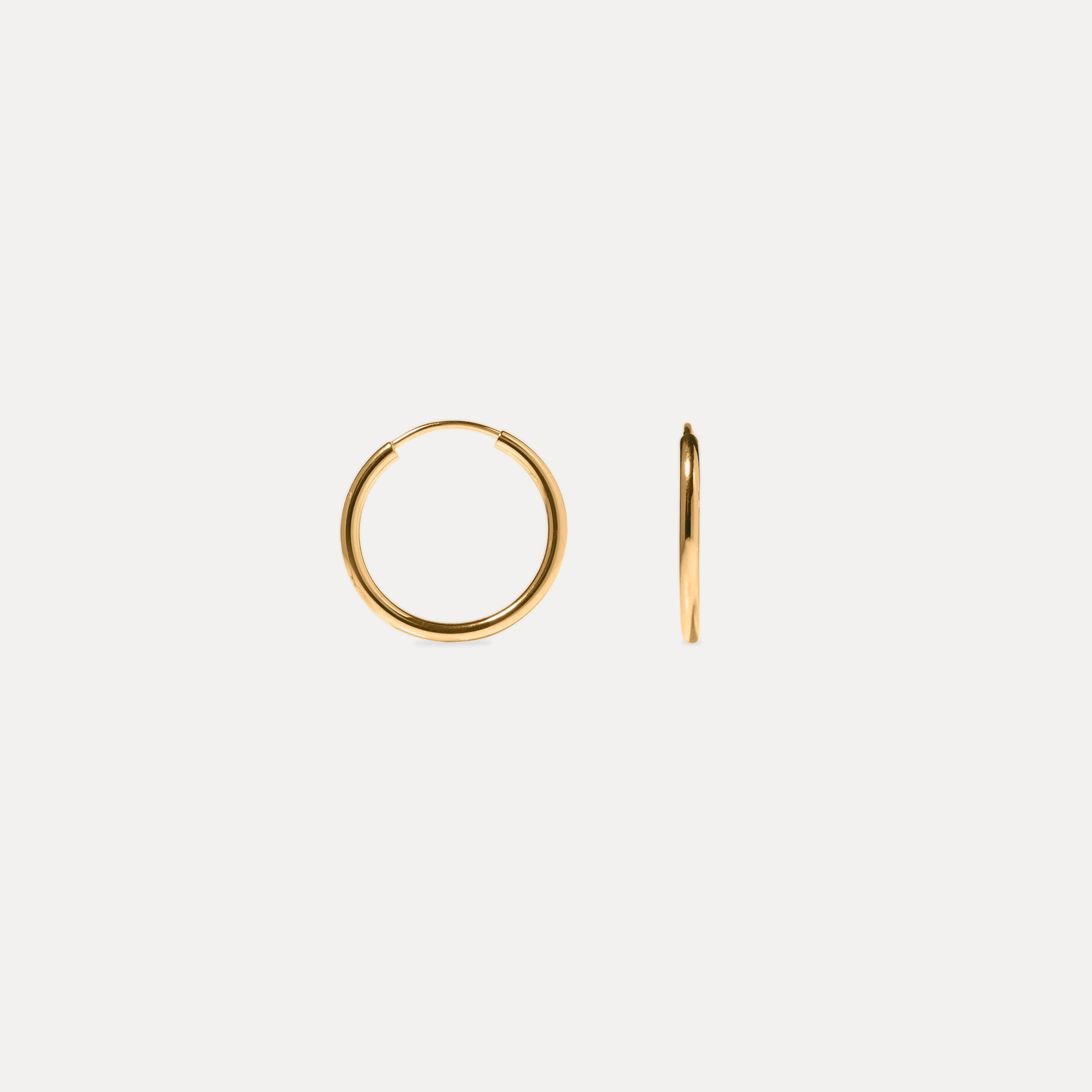 Basic Trio Creolen Ohrringe - Single