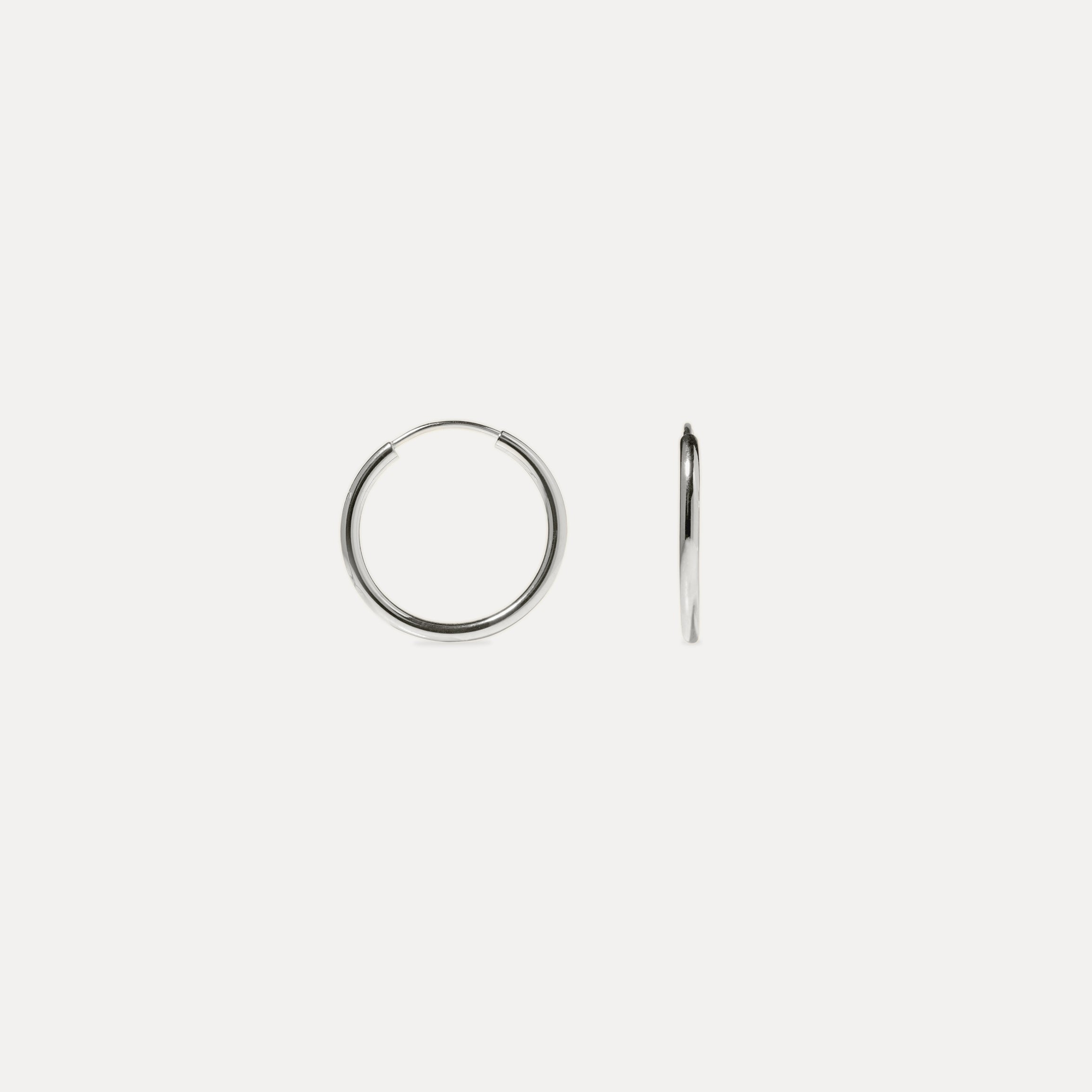 Basic Trio Creolen Ohrringe - Single