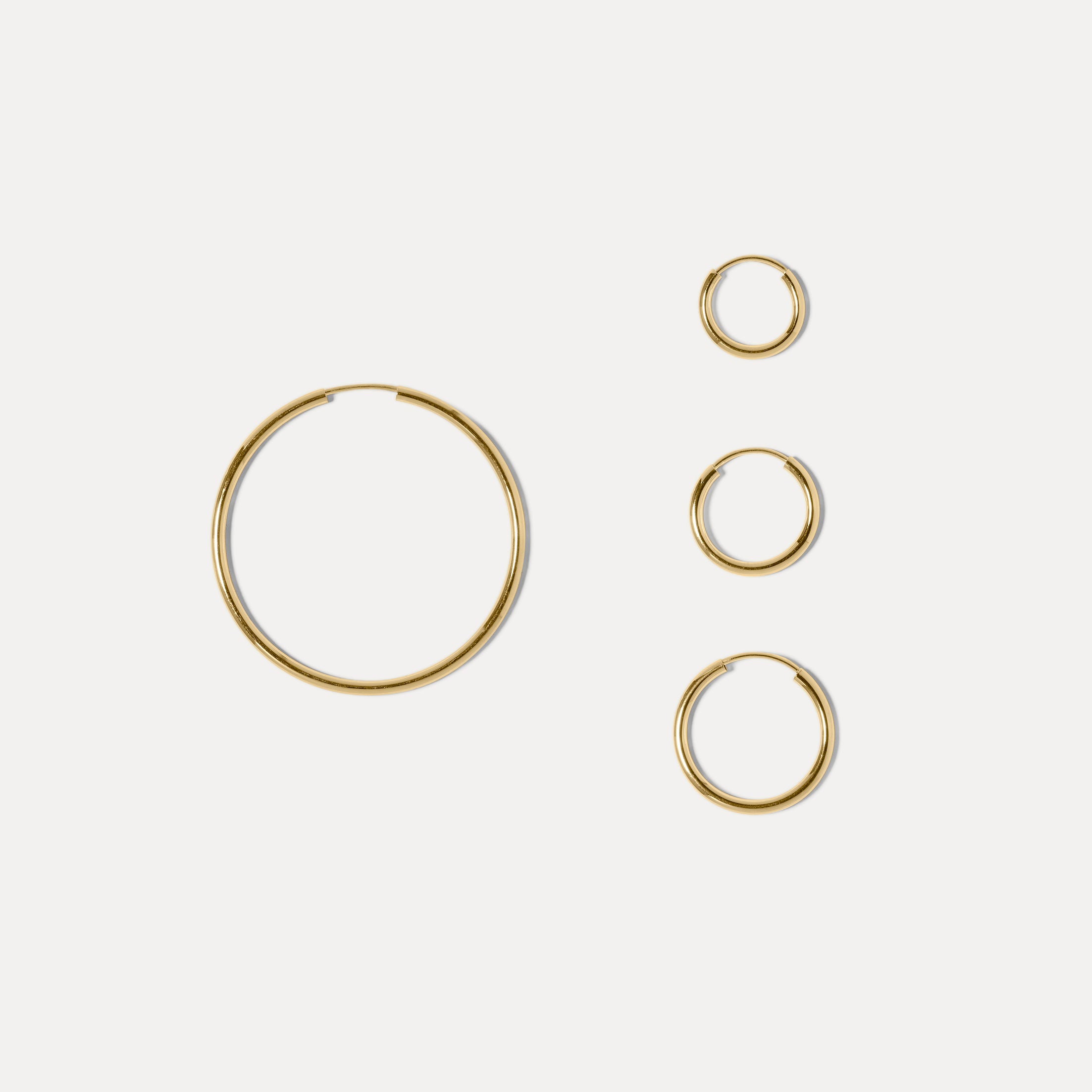 Basic Kreolen 14k Massivgold