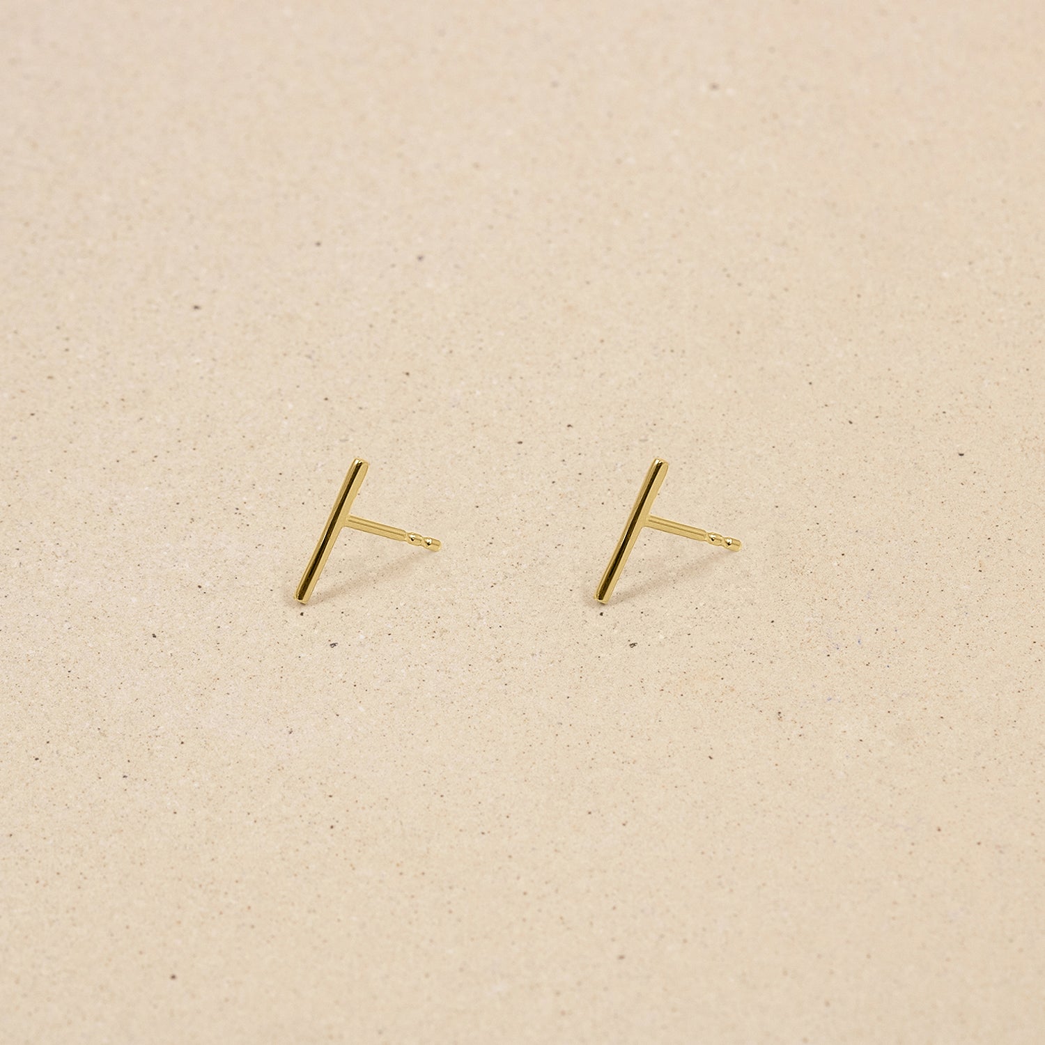 Twist Bar Ohrstecker Ohrringe | 585 Gold
