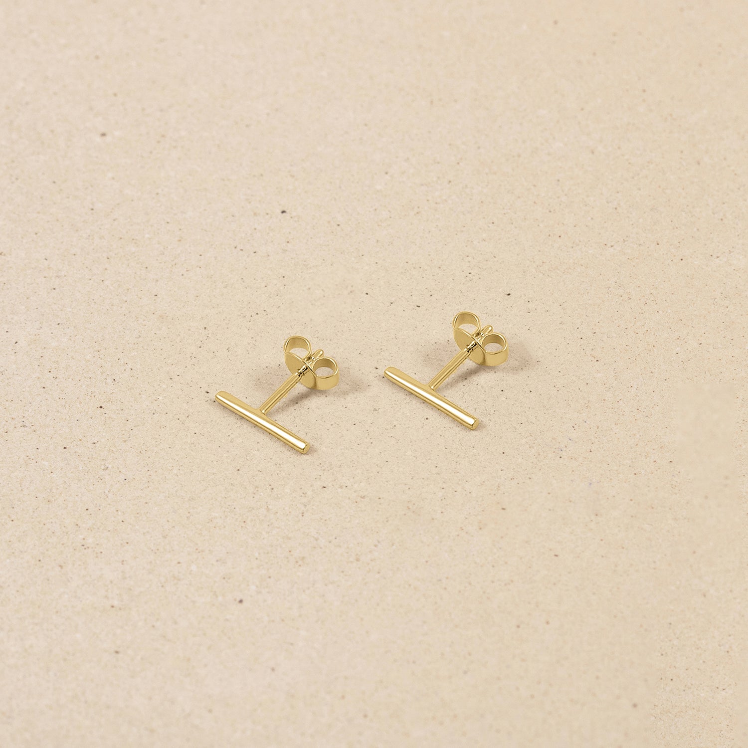 Twist Bar Ohrstecker Ohrringe | 585 Gold