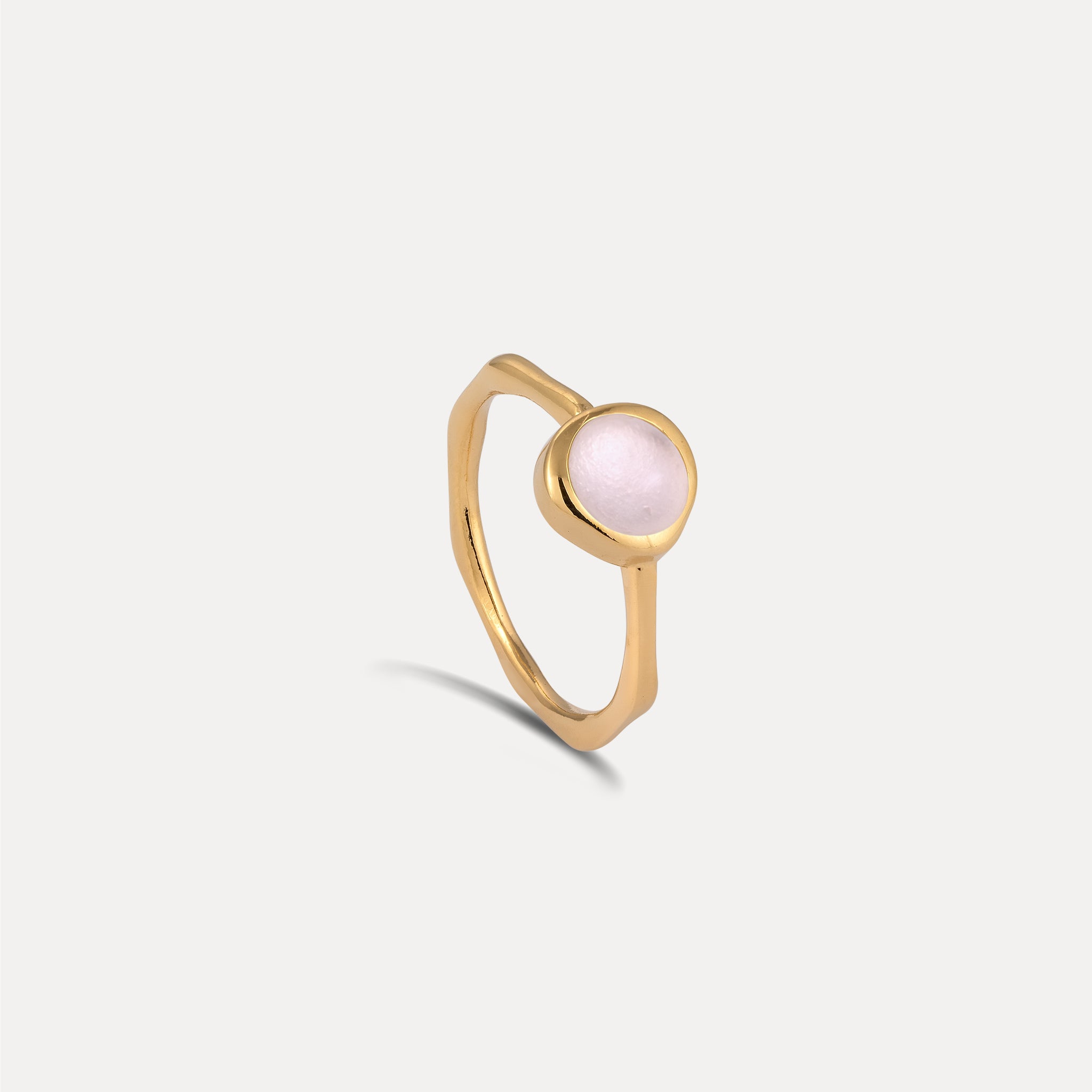 Zodiac Birthstone Ring 24k Gold Vermeil - Hochglanz