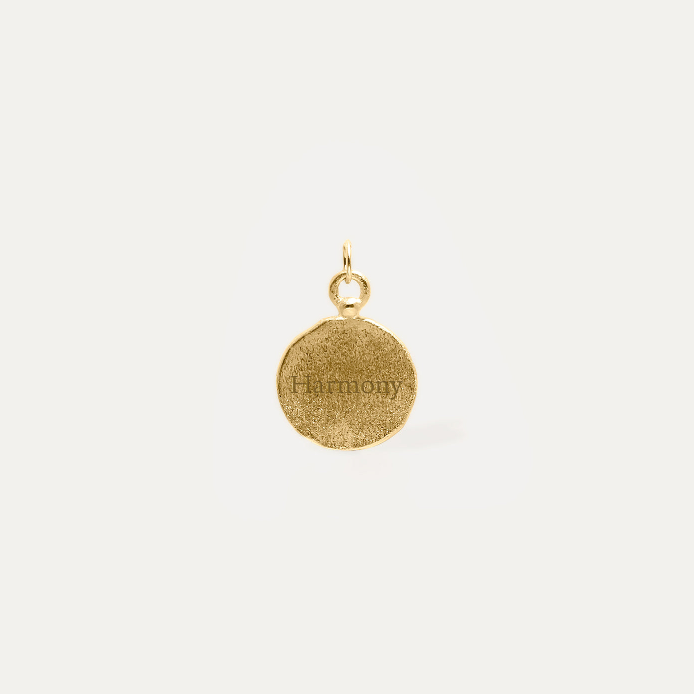 Engravable Fluid Medallion Kette 14k Massivgold - Matt