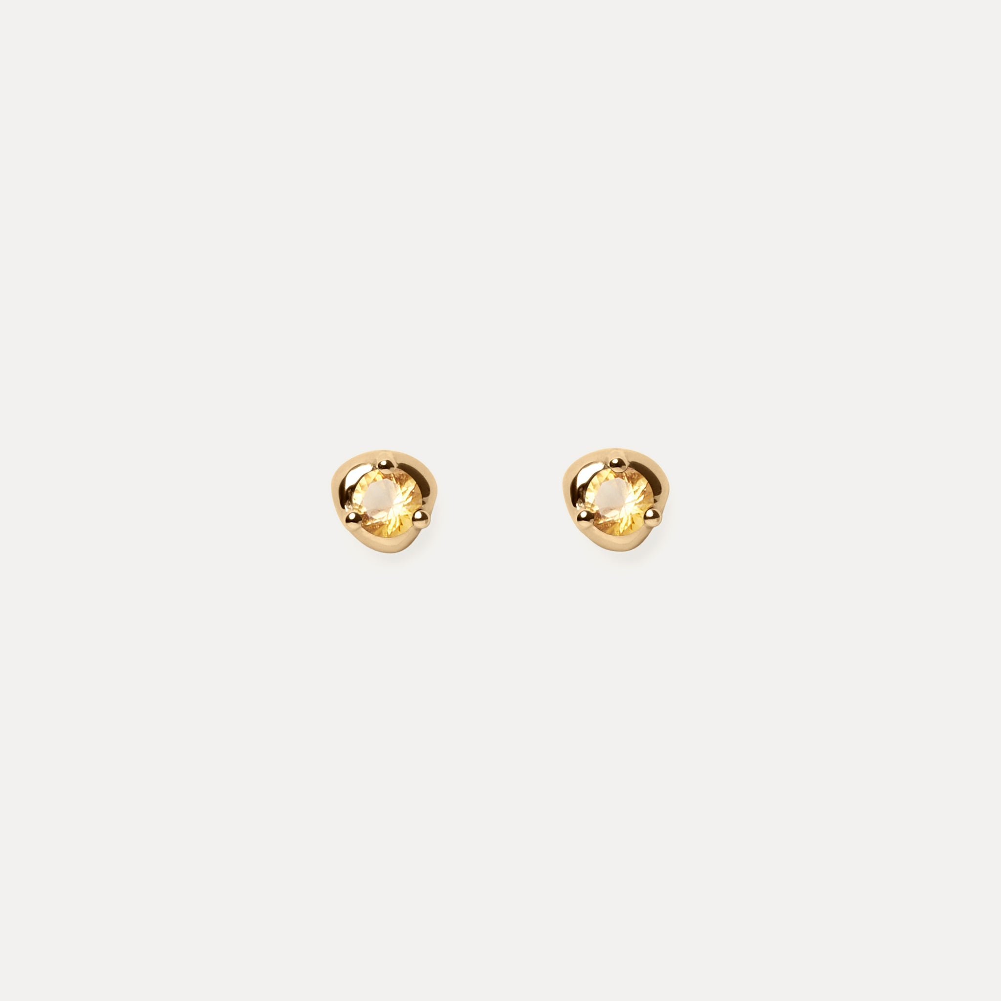 Mini Birthstone Ohrstecker Ohrringe | 585 Gold