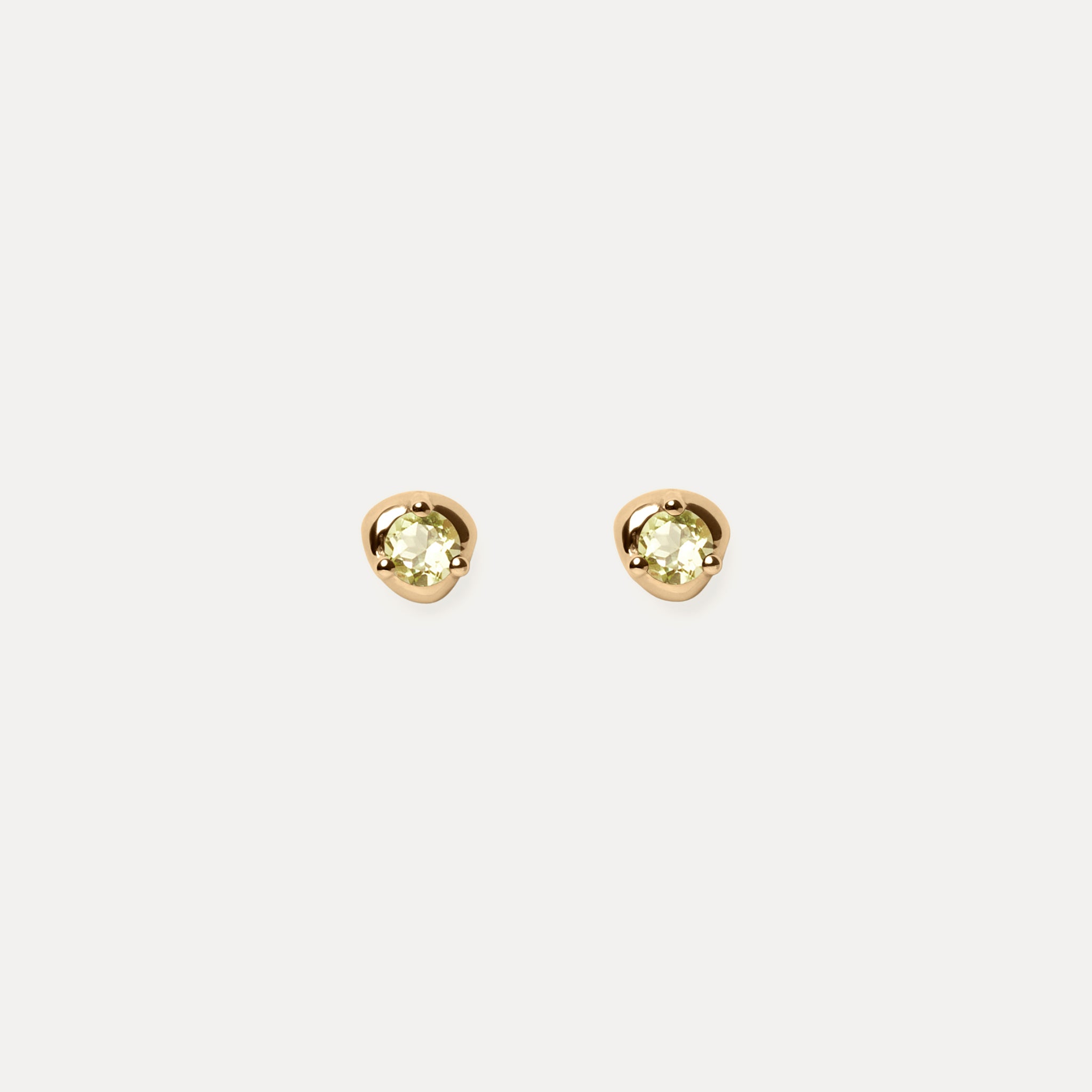 Mini Birthstone Ohrstecker Ohrringe | 585 Gold