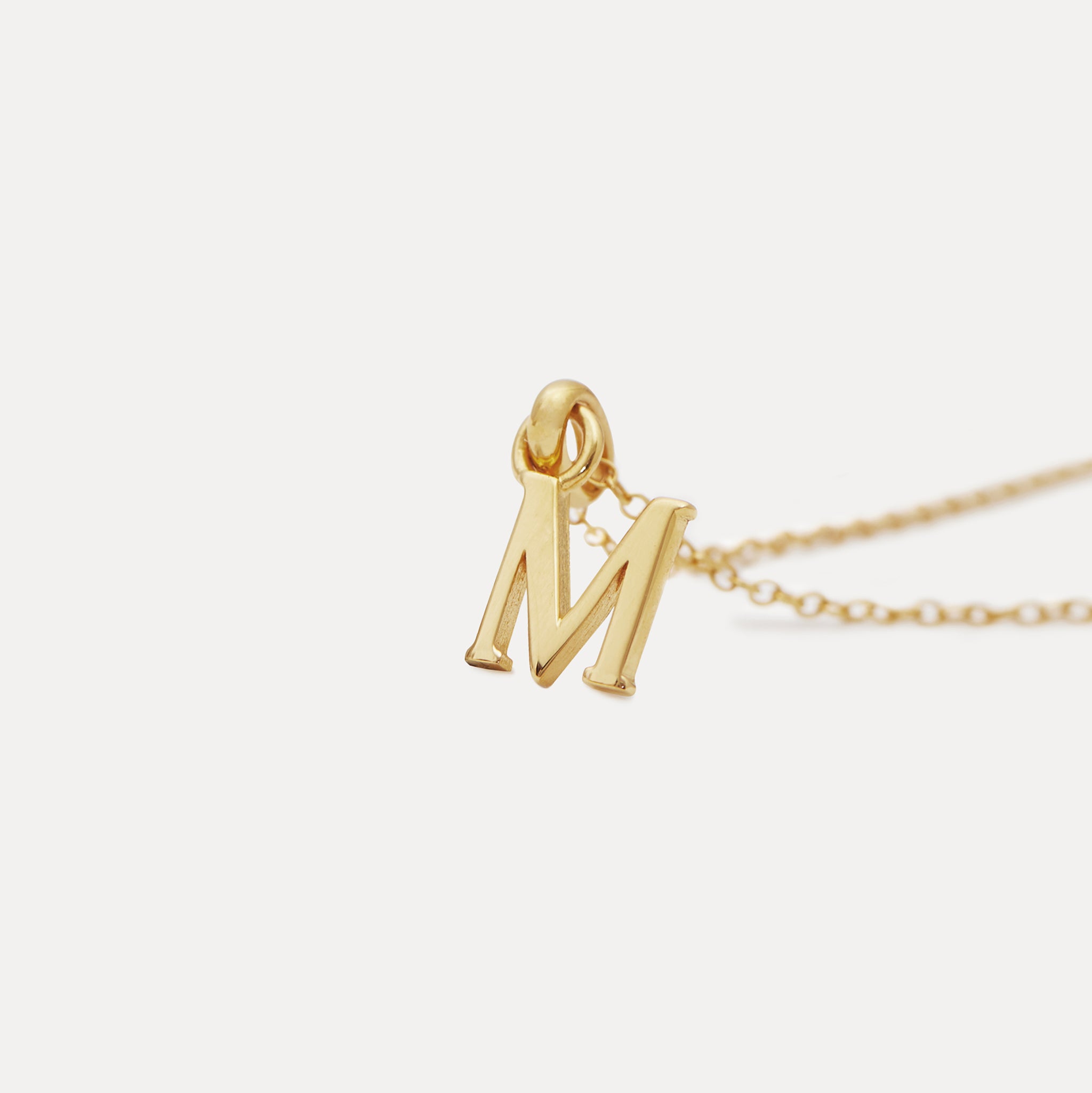 Mini Initial Anhänger | 585 Gold