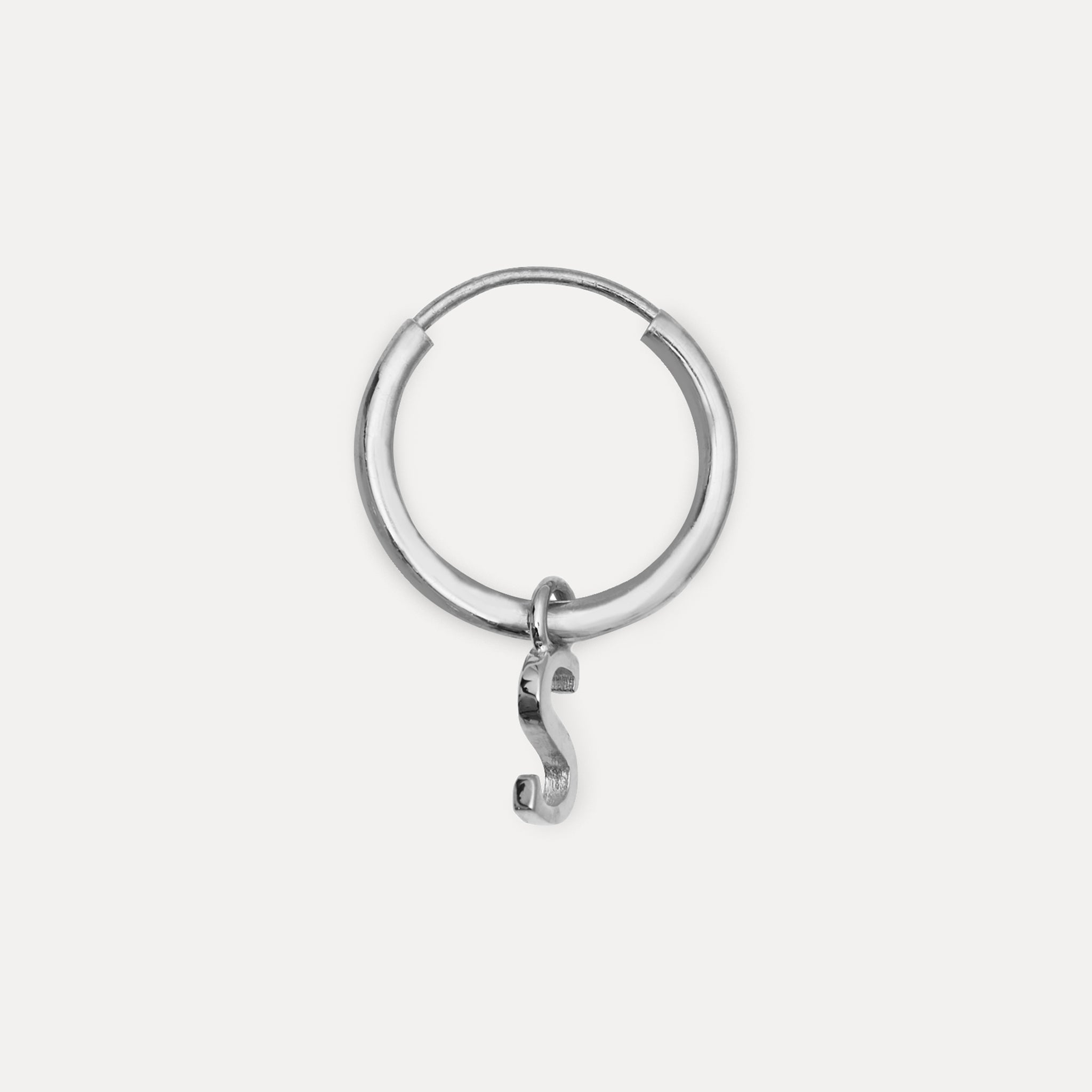 Mini Initial Creolen Ohrringe Klein - Single