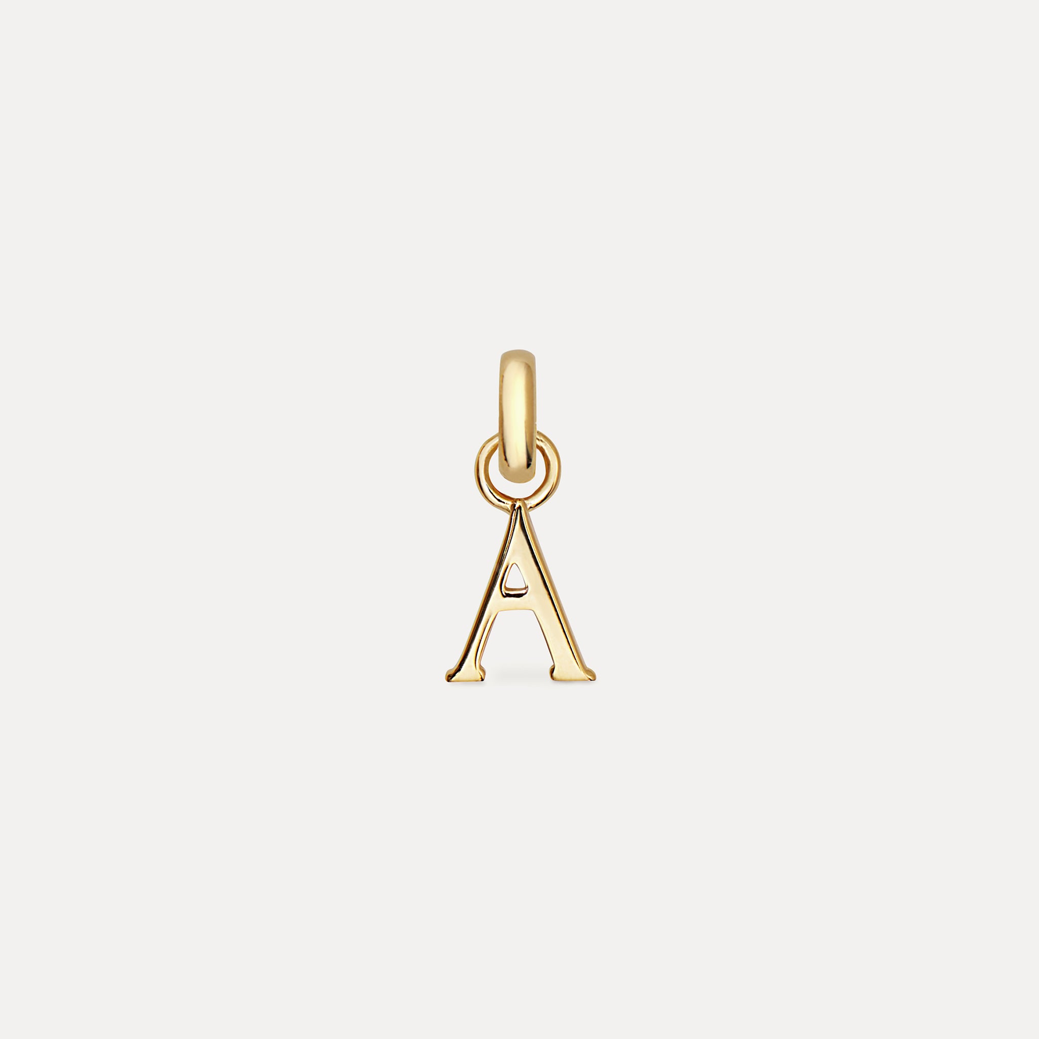 Mini Initial Kette 14k Massivgold