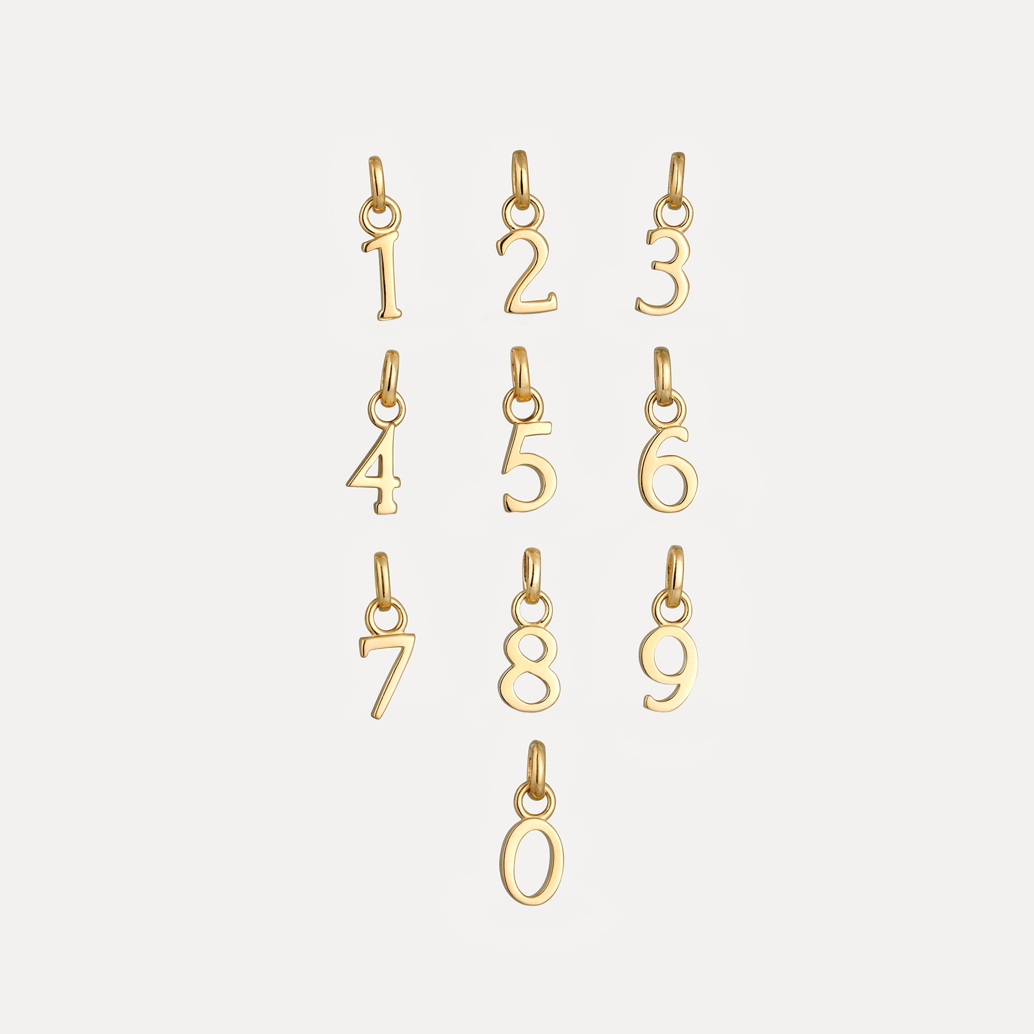 Mini Number Anhänger | 585 Gold