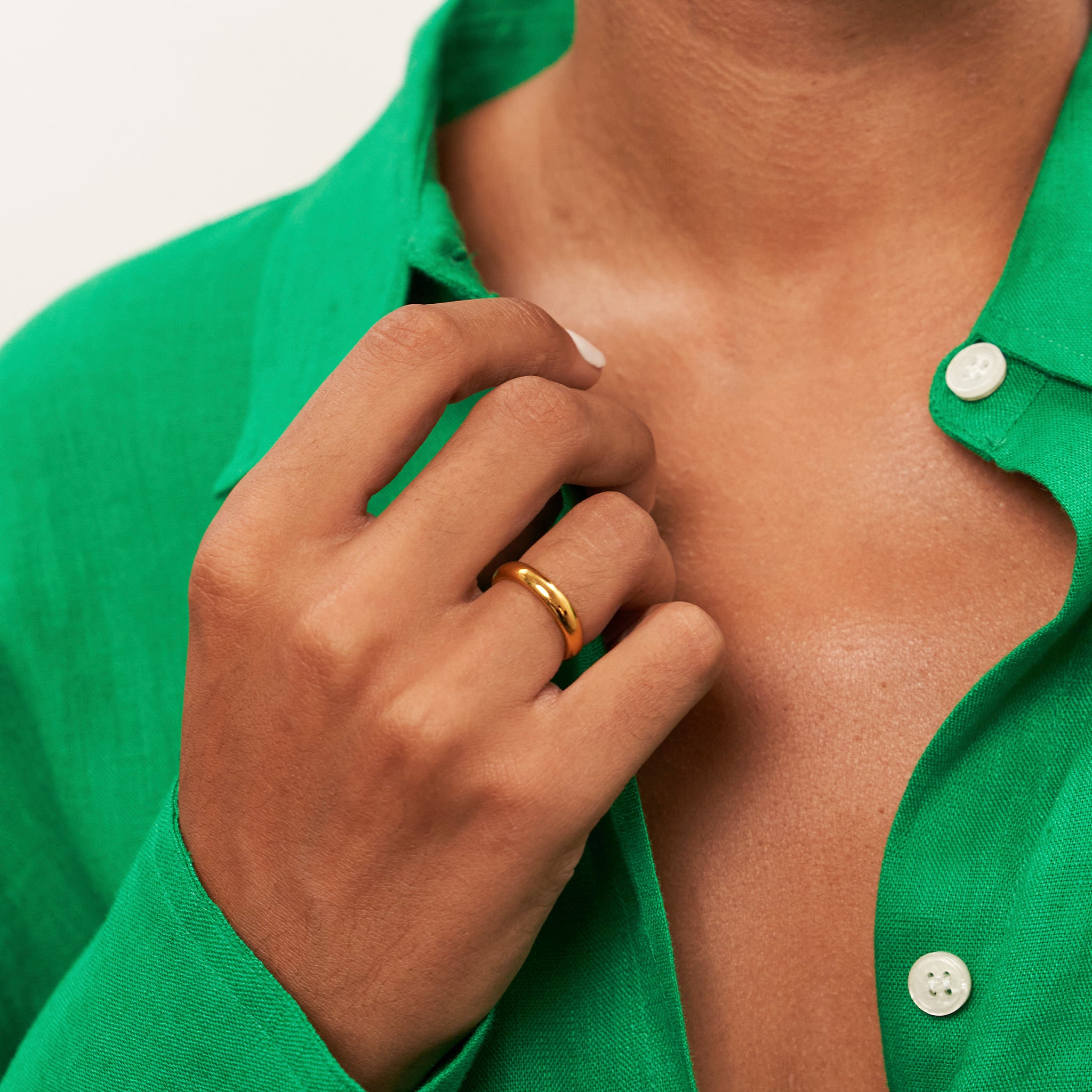 Mom Band Ring | 585 Gold