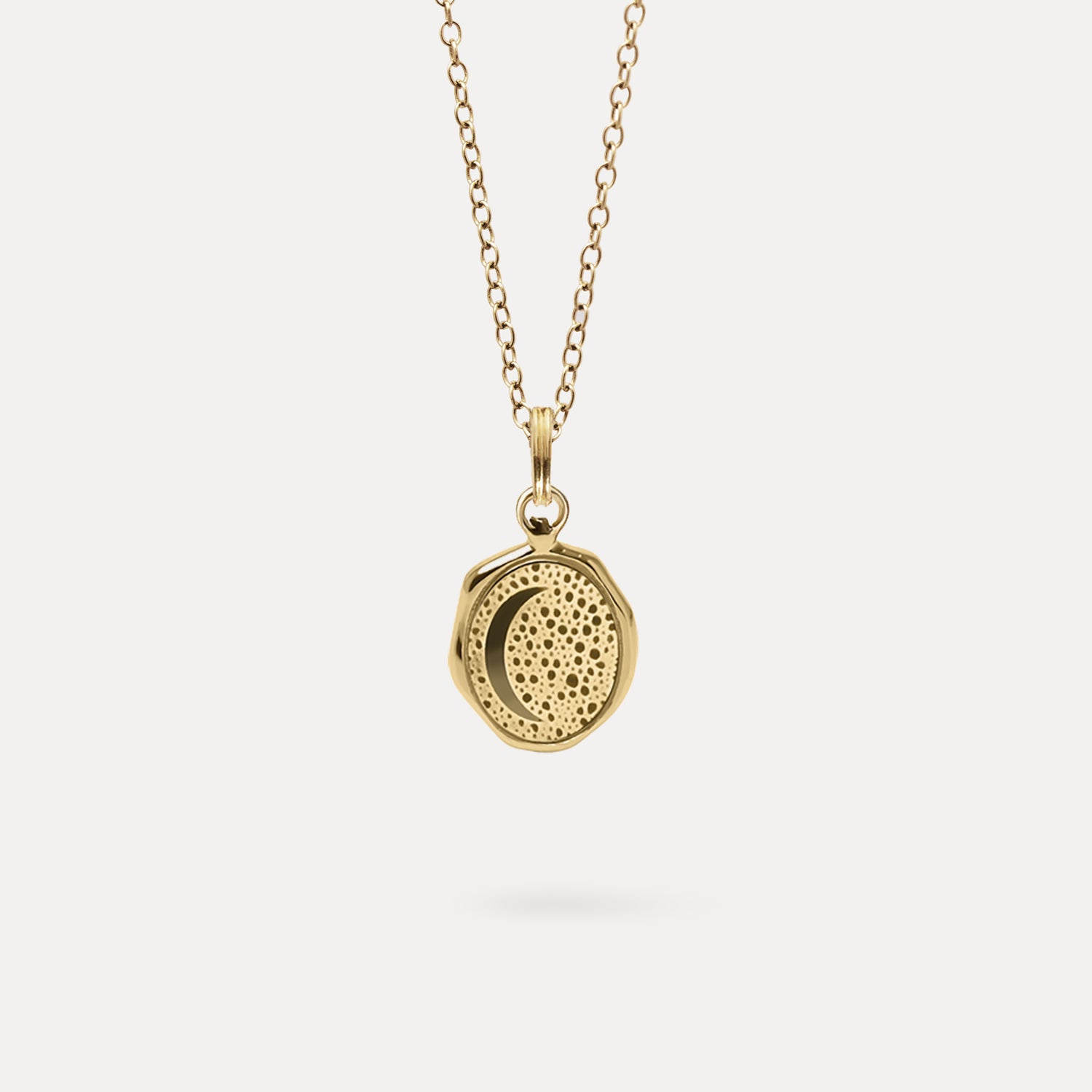 Moon Seal Kette | 585 Gold