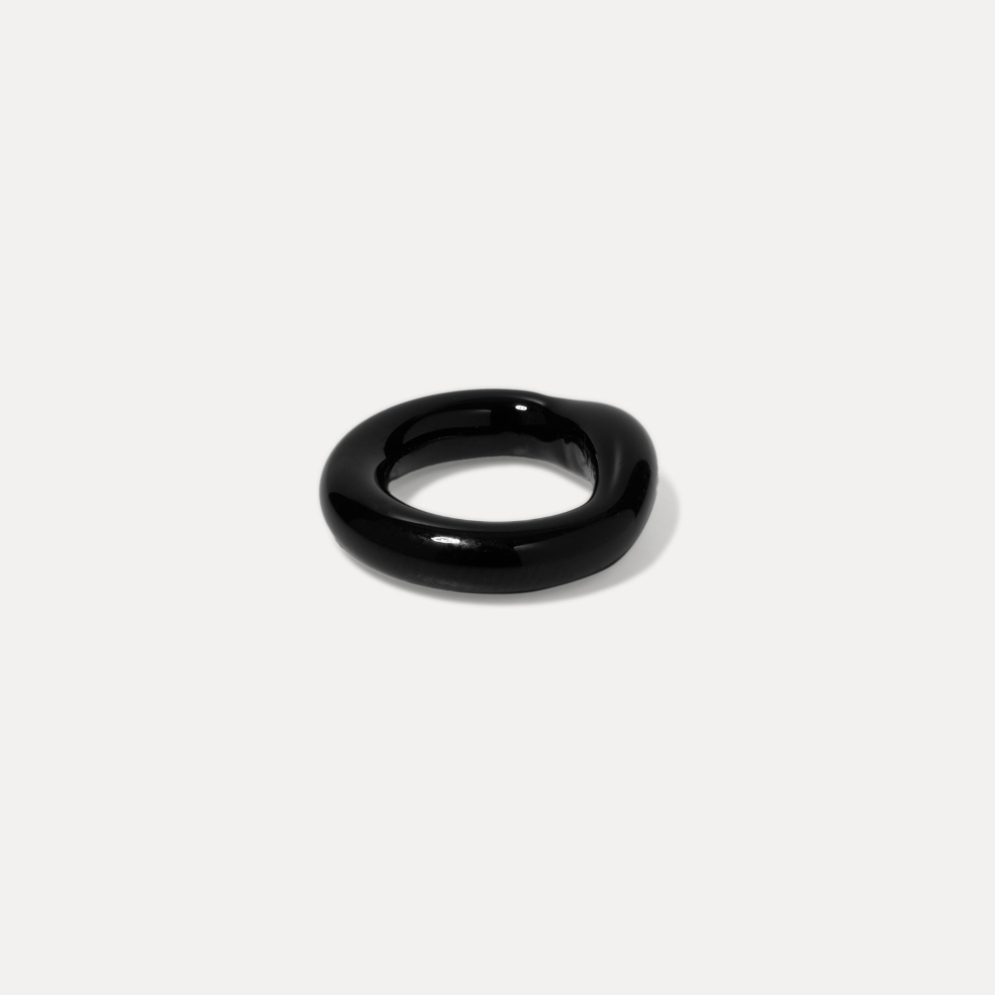 Anello Murano Glas Schwarz - Single
