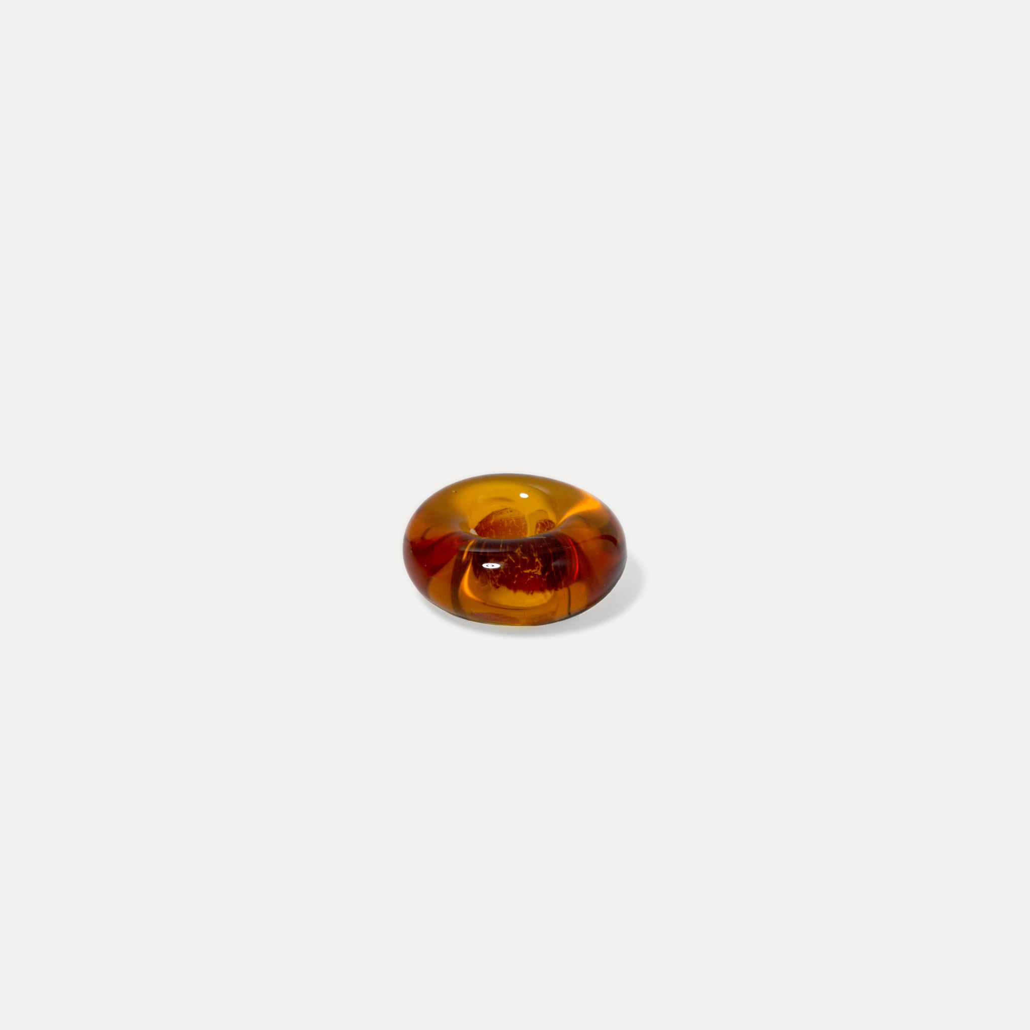 Mini Murano Glas Dotted Karamell - Single