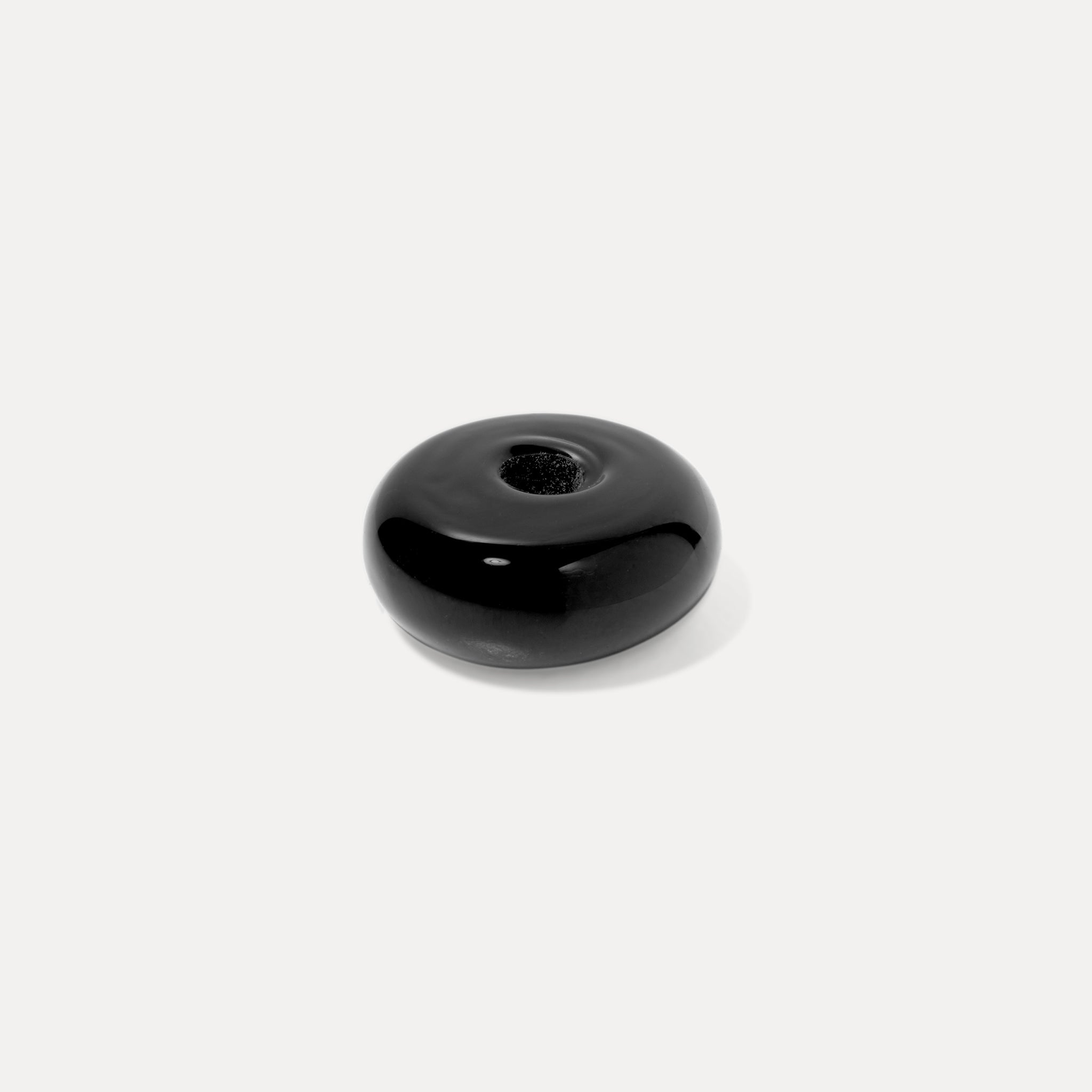 Rondella Murano Glass Schwarz - Single