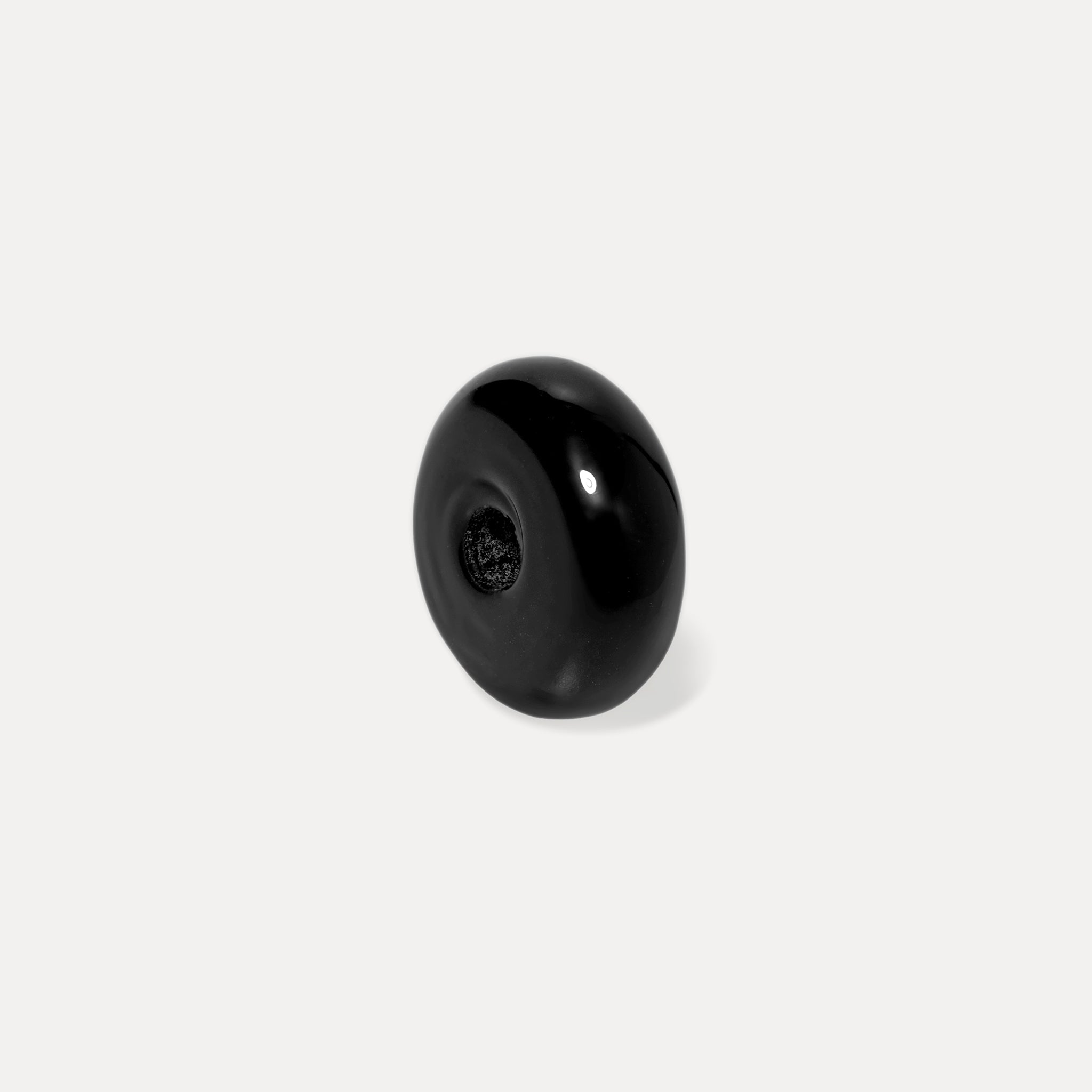Rondella Murano Glass Schwarz - Single