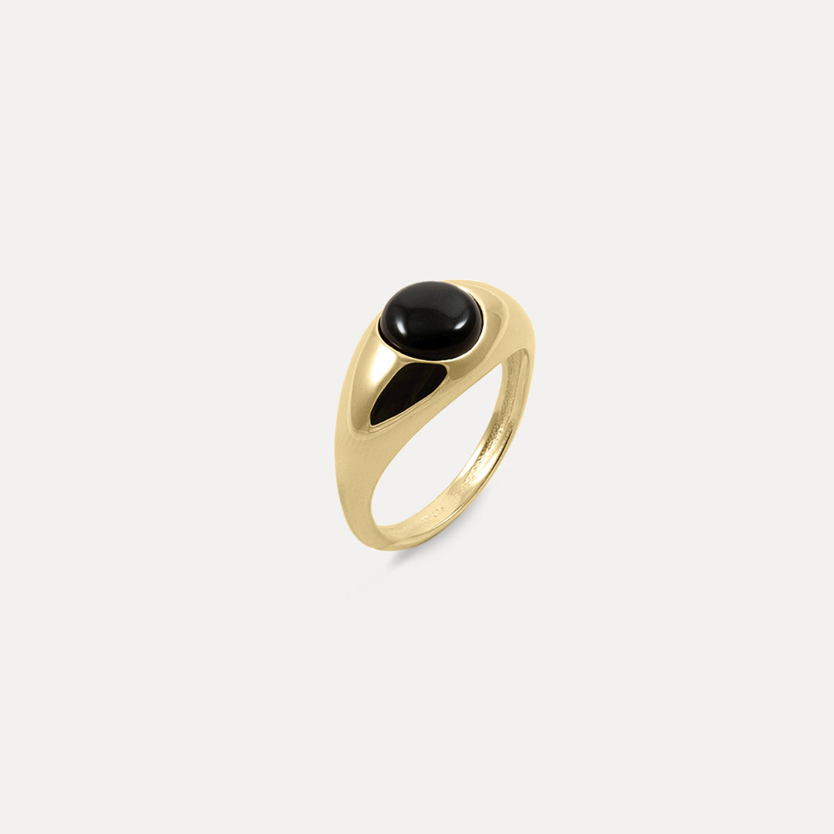 Onyx Eden Pea Ring | 585 Gold