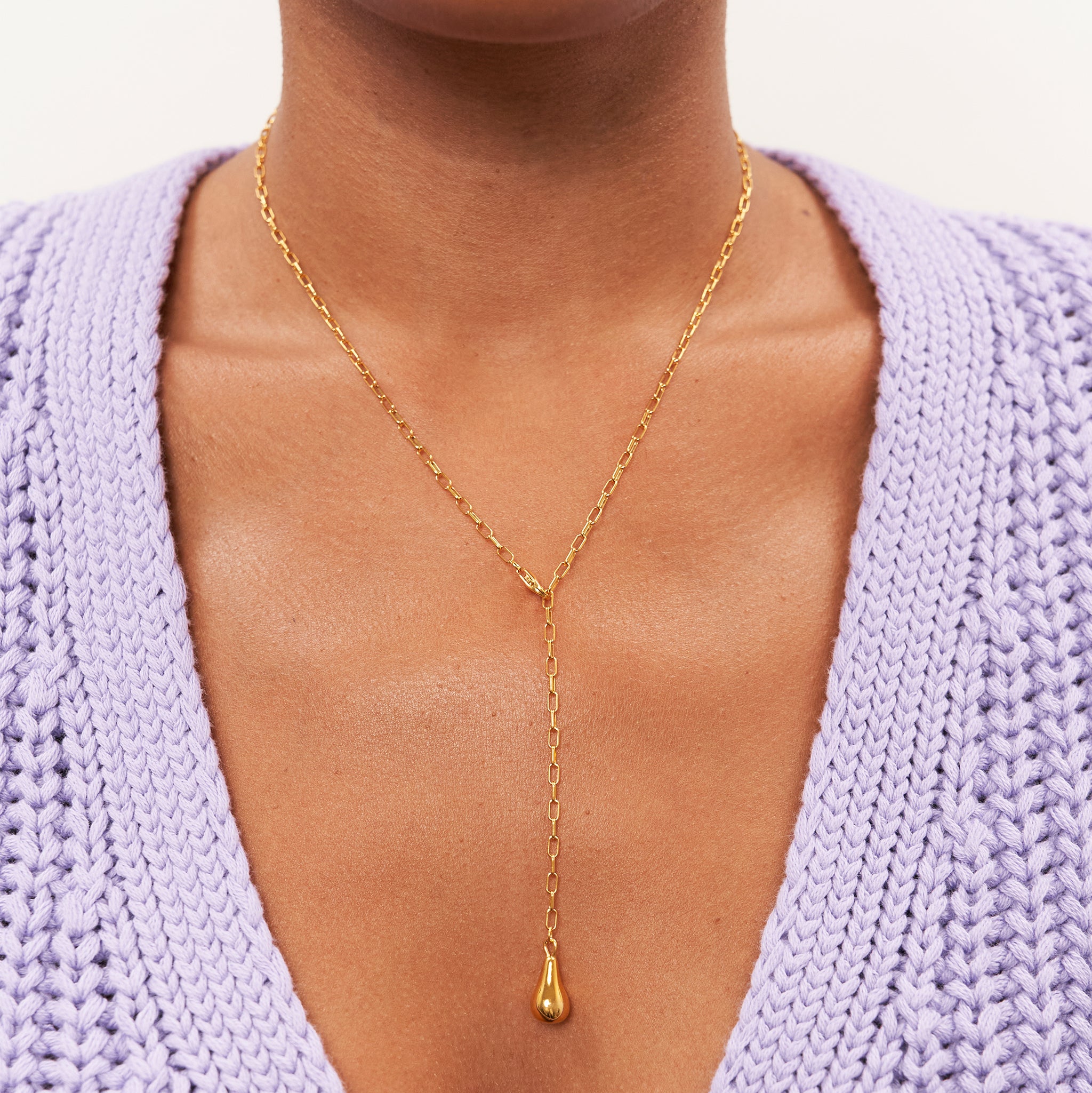 Eden Pear Lariat Kette