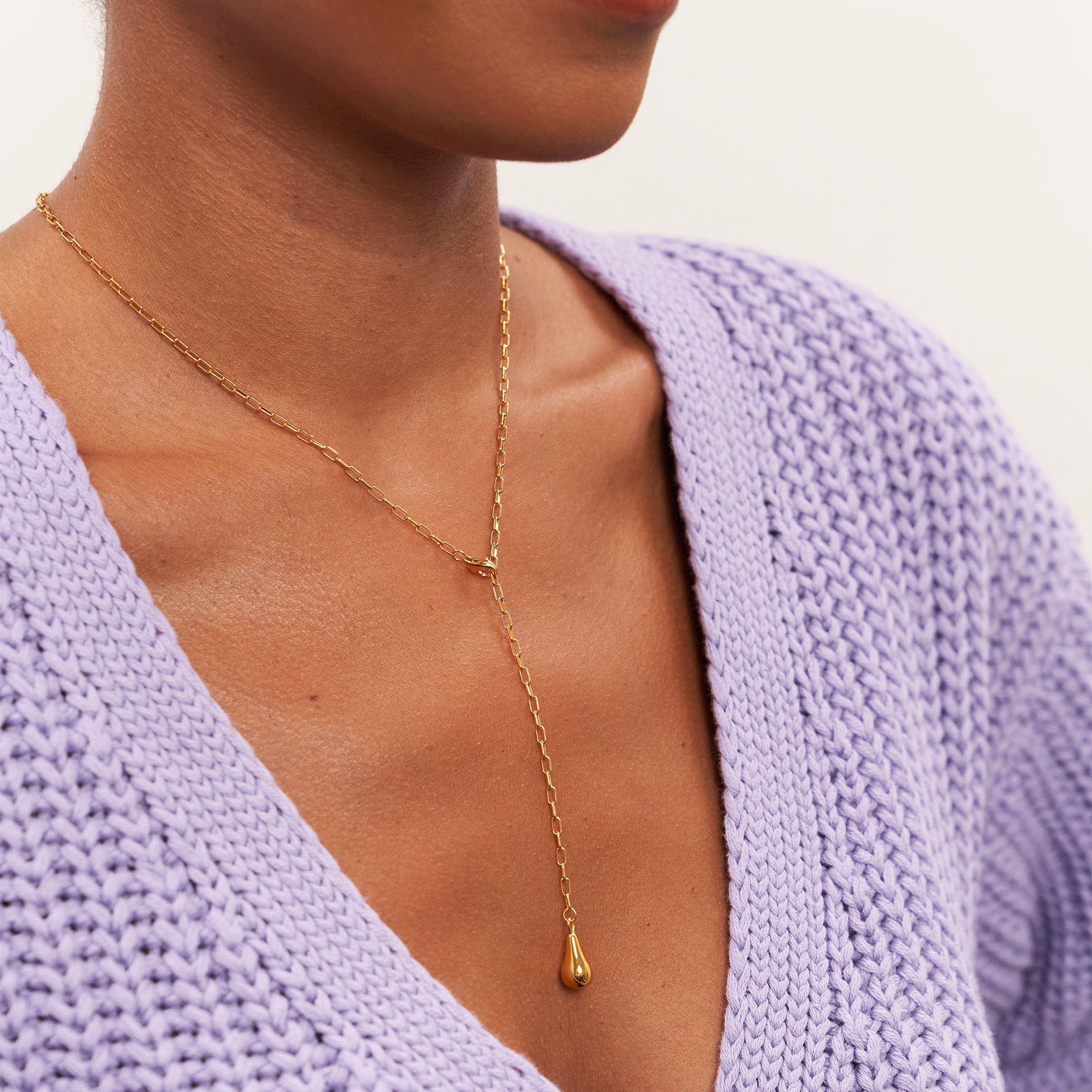 Eden Pear Lariat Kette