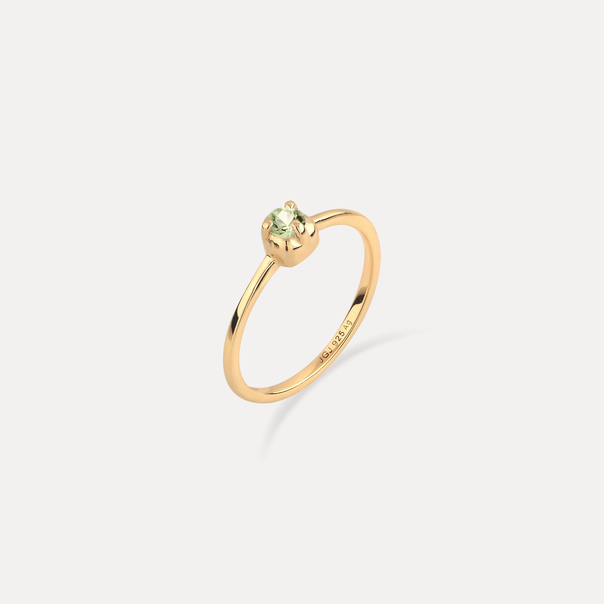 Mini Birthstone Ring 24k Gold Vermeil