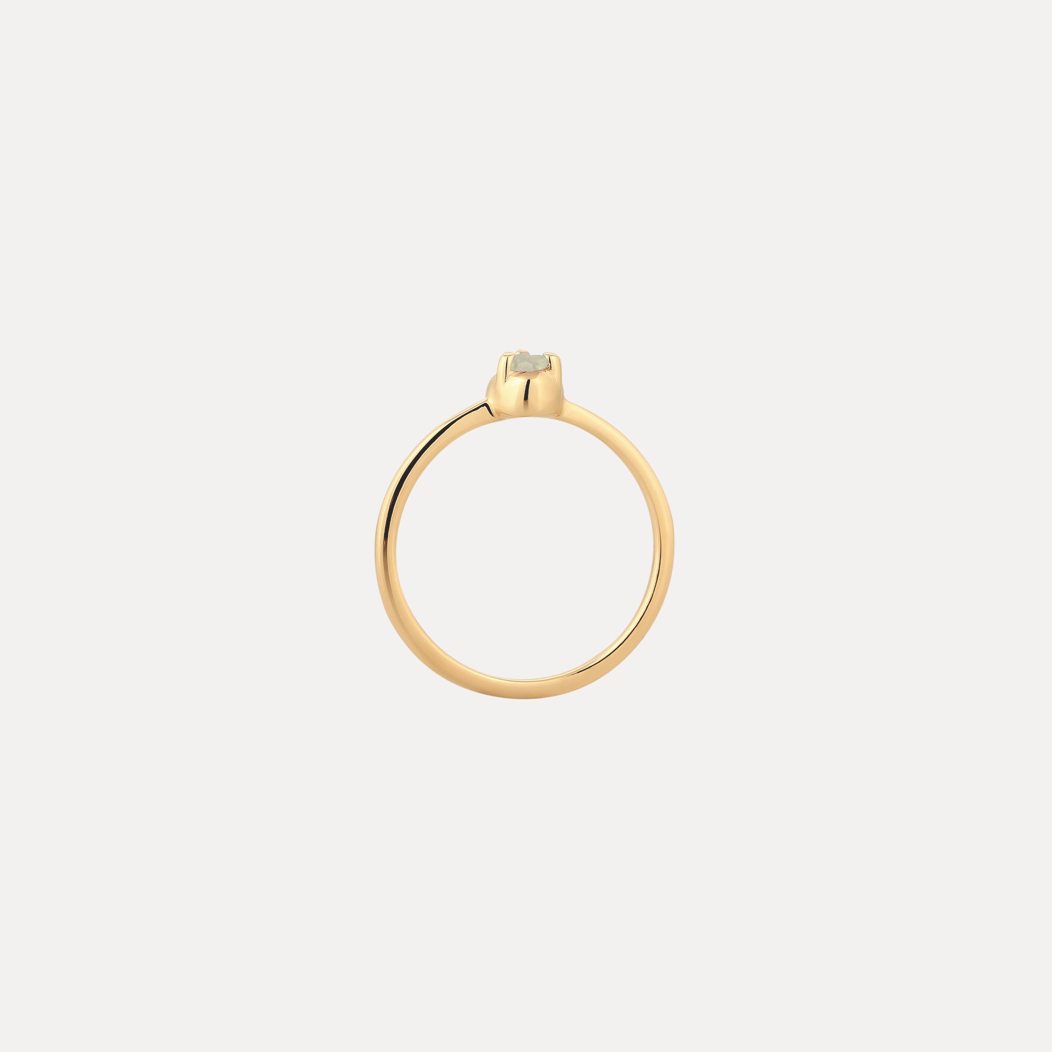Mini Birthstone Ring 24k Gold Vermeil