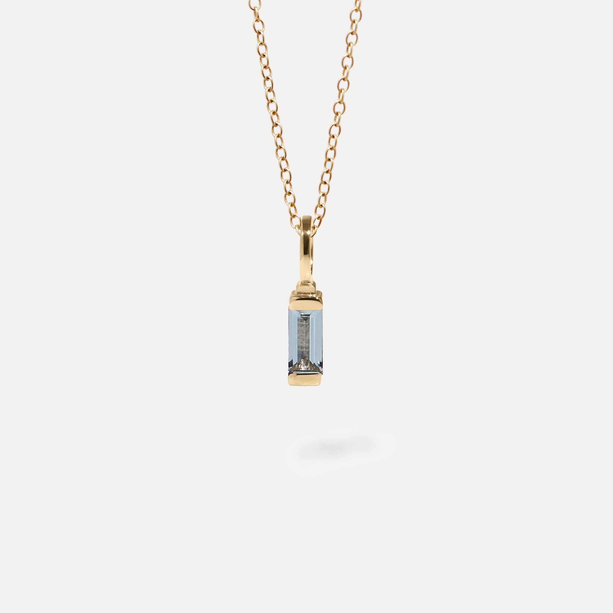 Aquamarin Retro Kette | 585 Gold