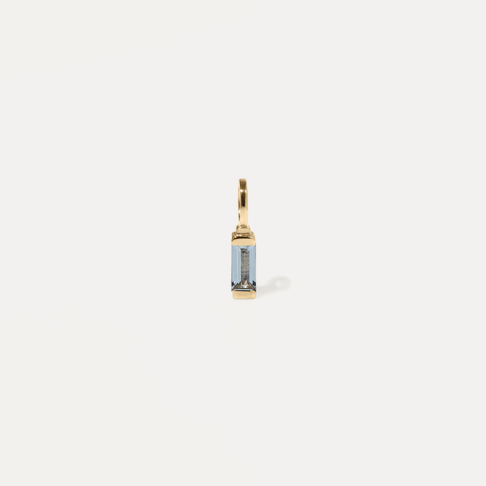 Aquamarin Retro Anhänger | 585 Gold