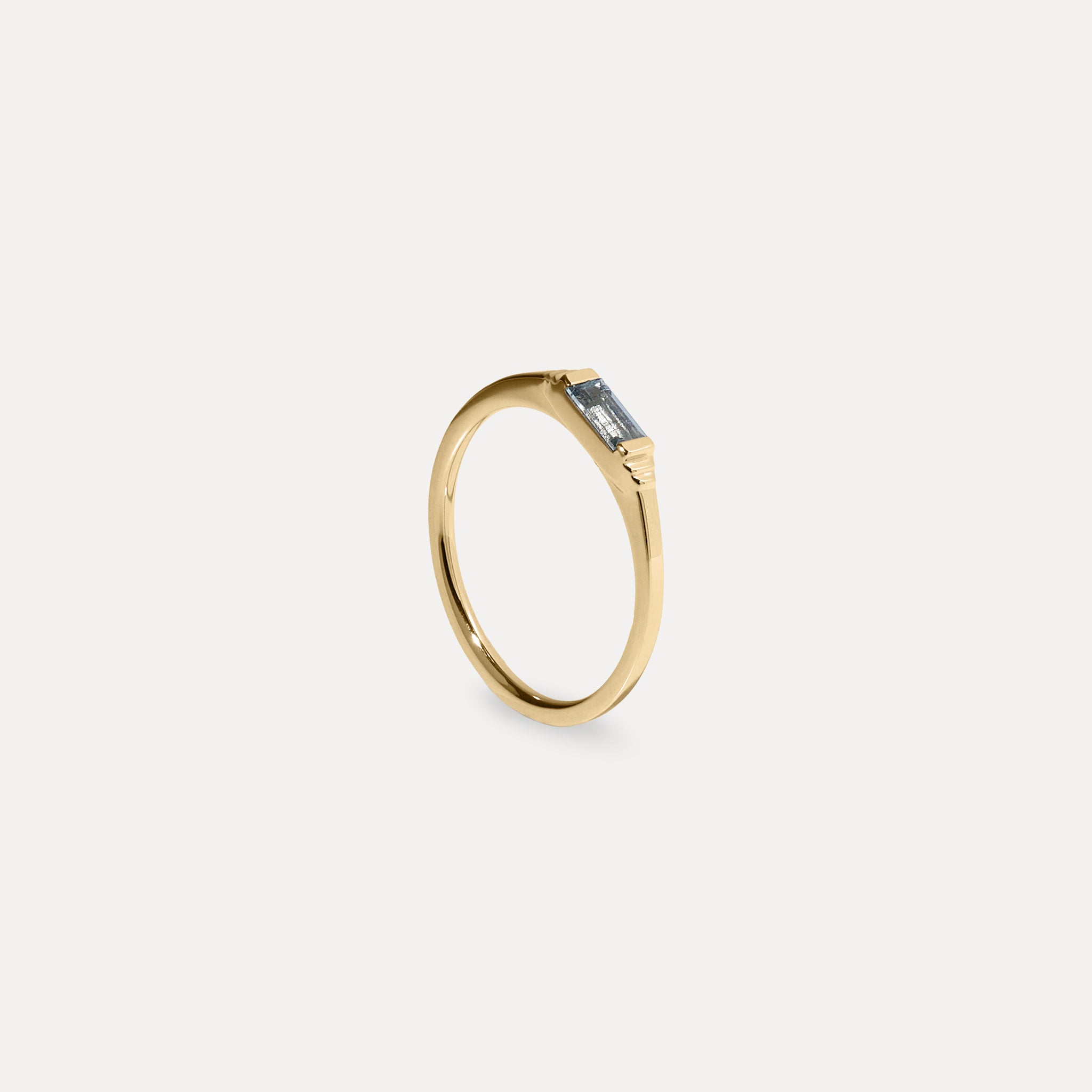 Aquamarin Retro Ring | 585 Gold