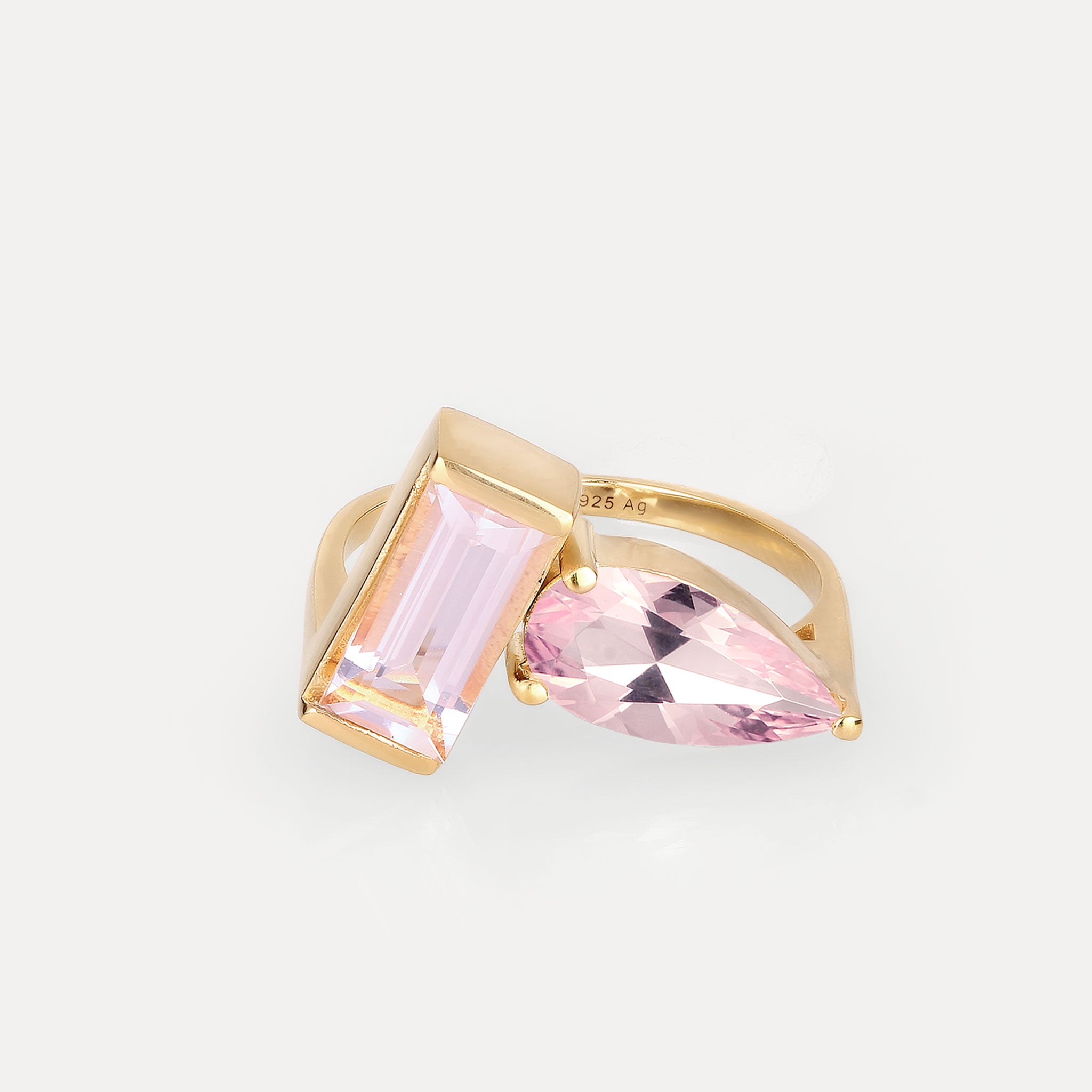 Rosenquarz Balance Ring