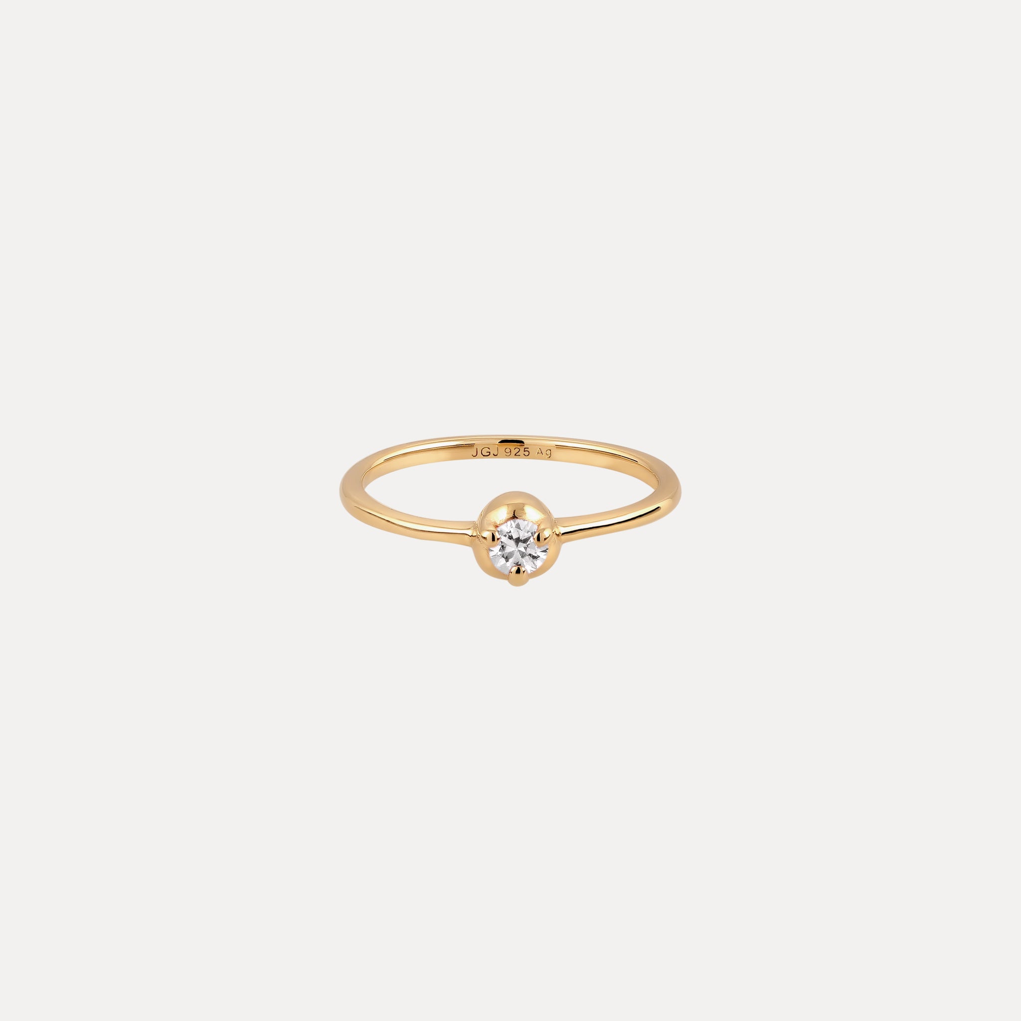 Mini Birthstone Ring 24k Gold Vermeil