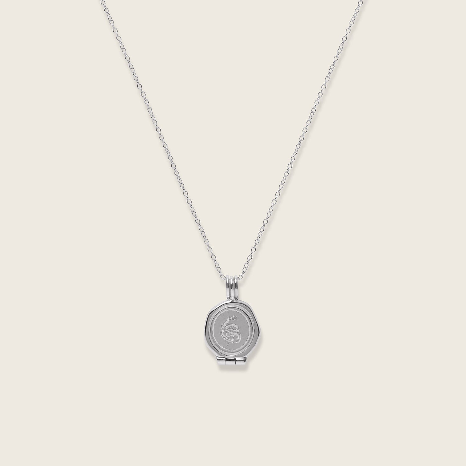 Snake Seal Medaillon Kette