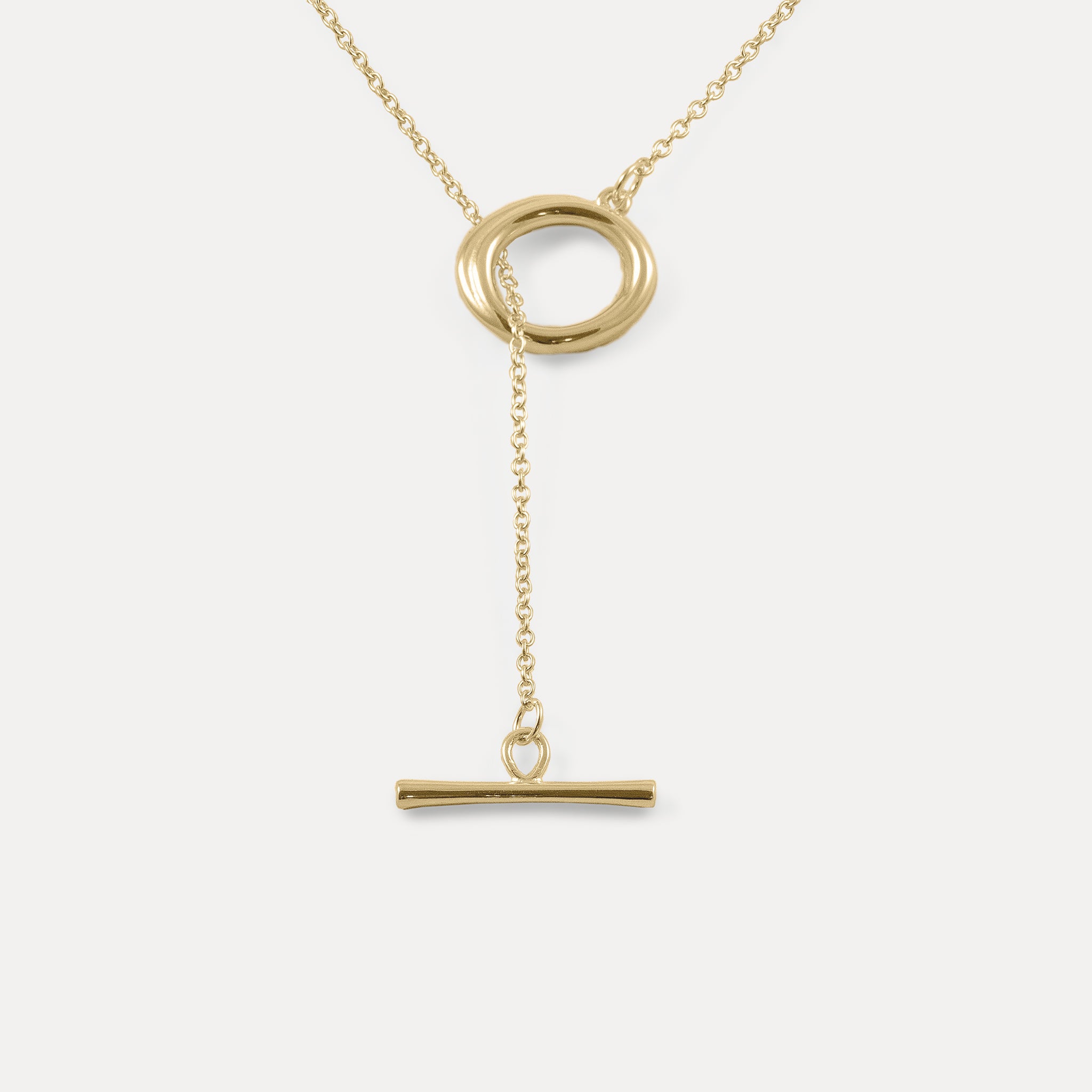 Bonds Path Loop Lariat Kette | 585 Gold