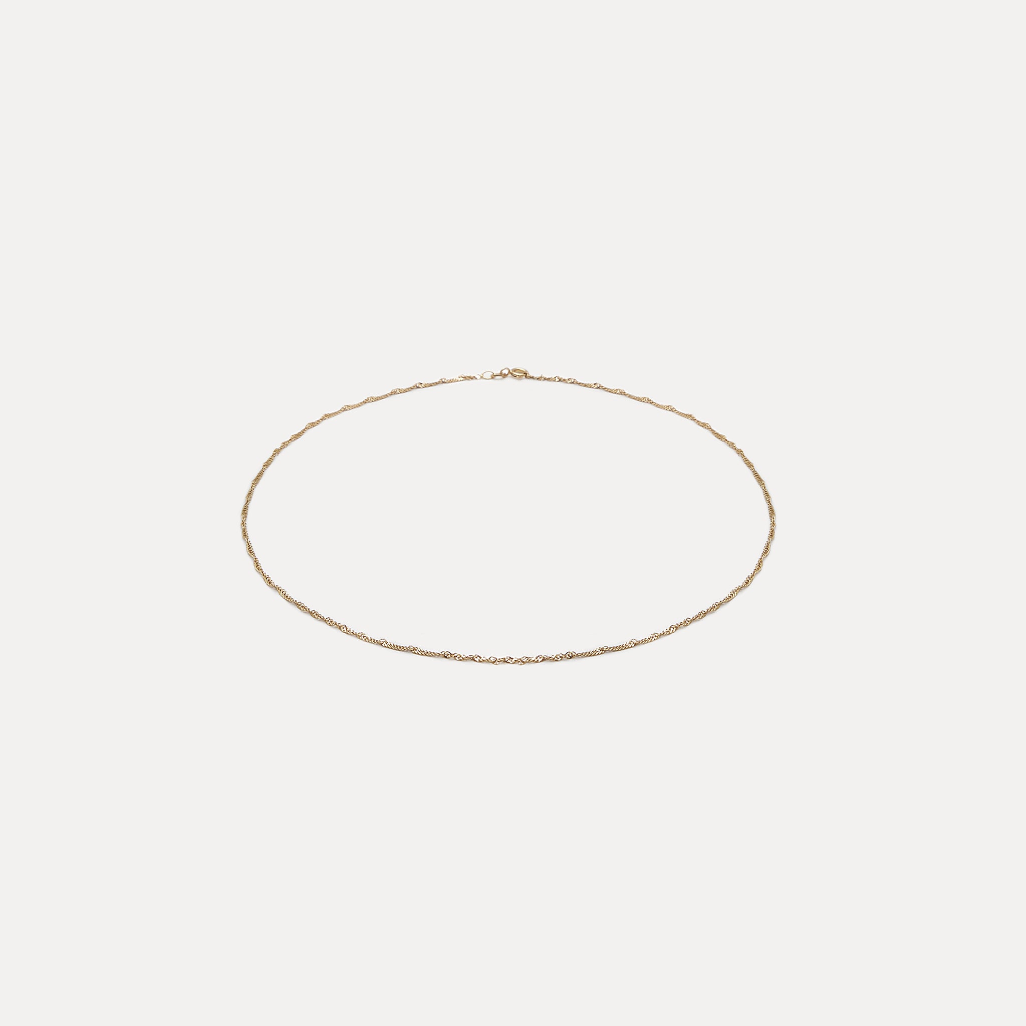 Singapore Kette 14k Massivgold