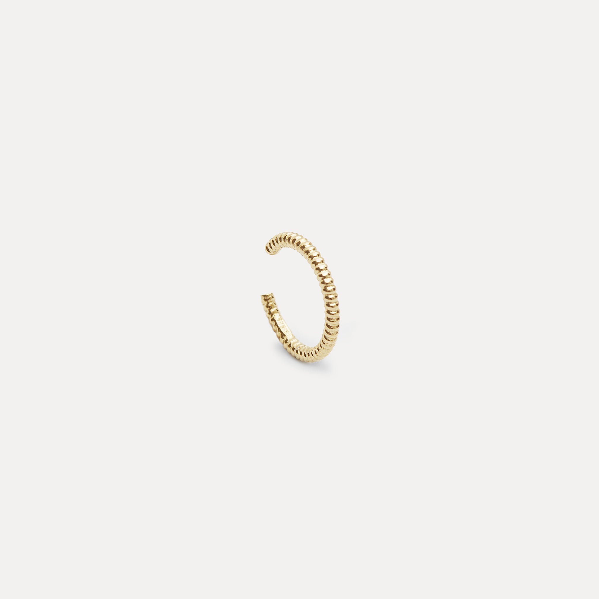 Snake Tail Ear Cuff 14k Massivgold