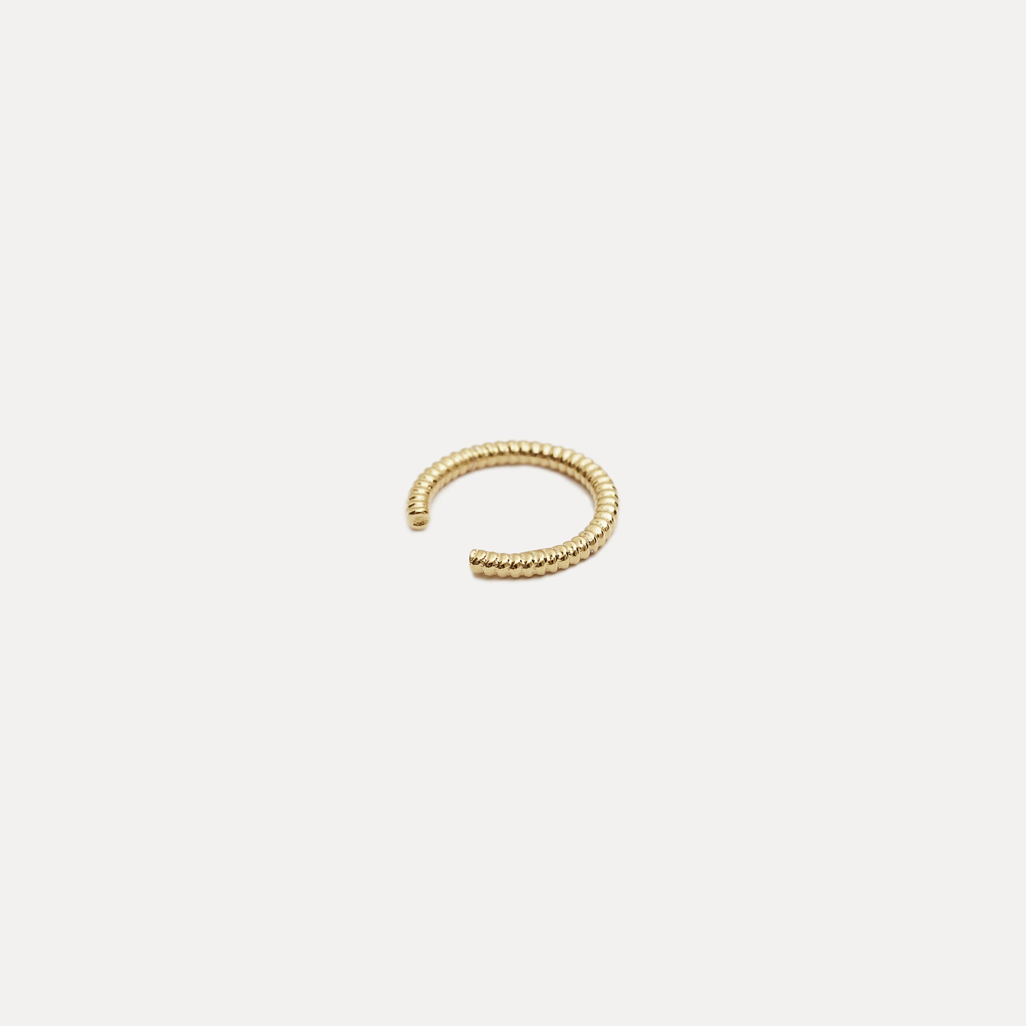 Snake Tail Ear Cuff 14k Massivgold