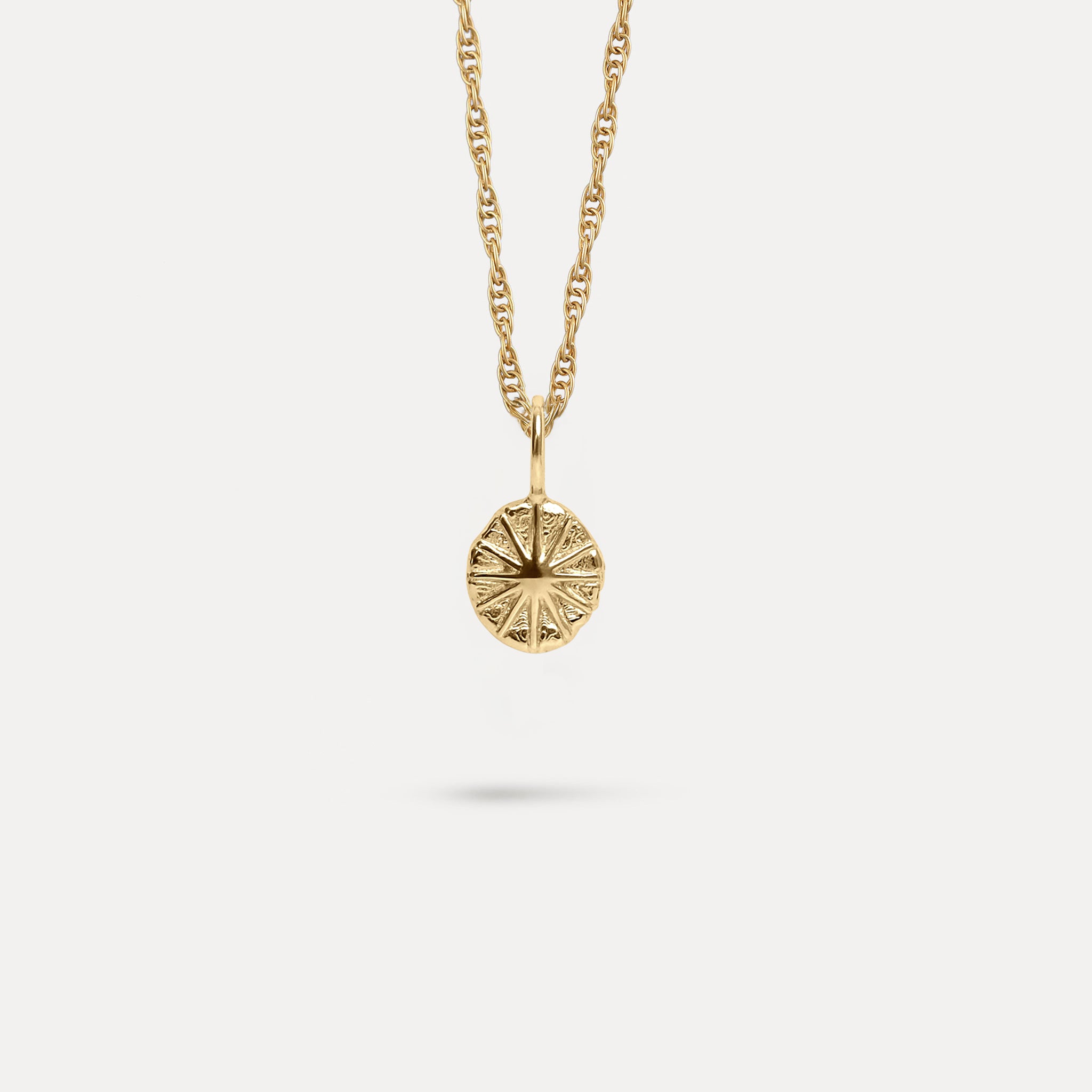 Solar Eclipse mit Singapore Kette | 585 Gold