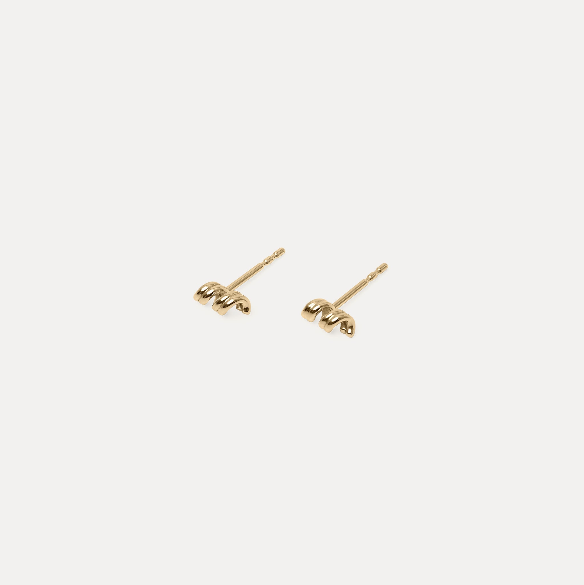 Spiral Ohrstecker Ohrringe | 585 Gold