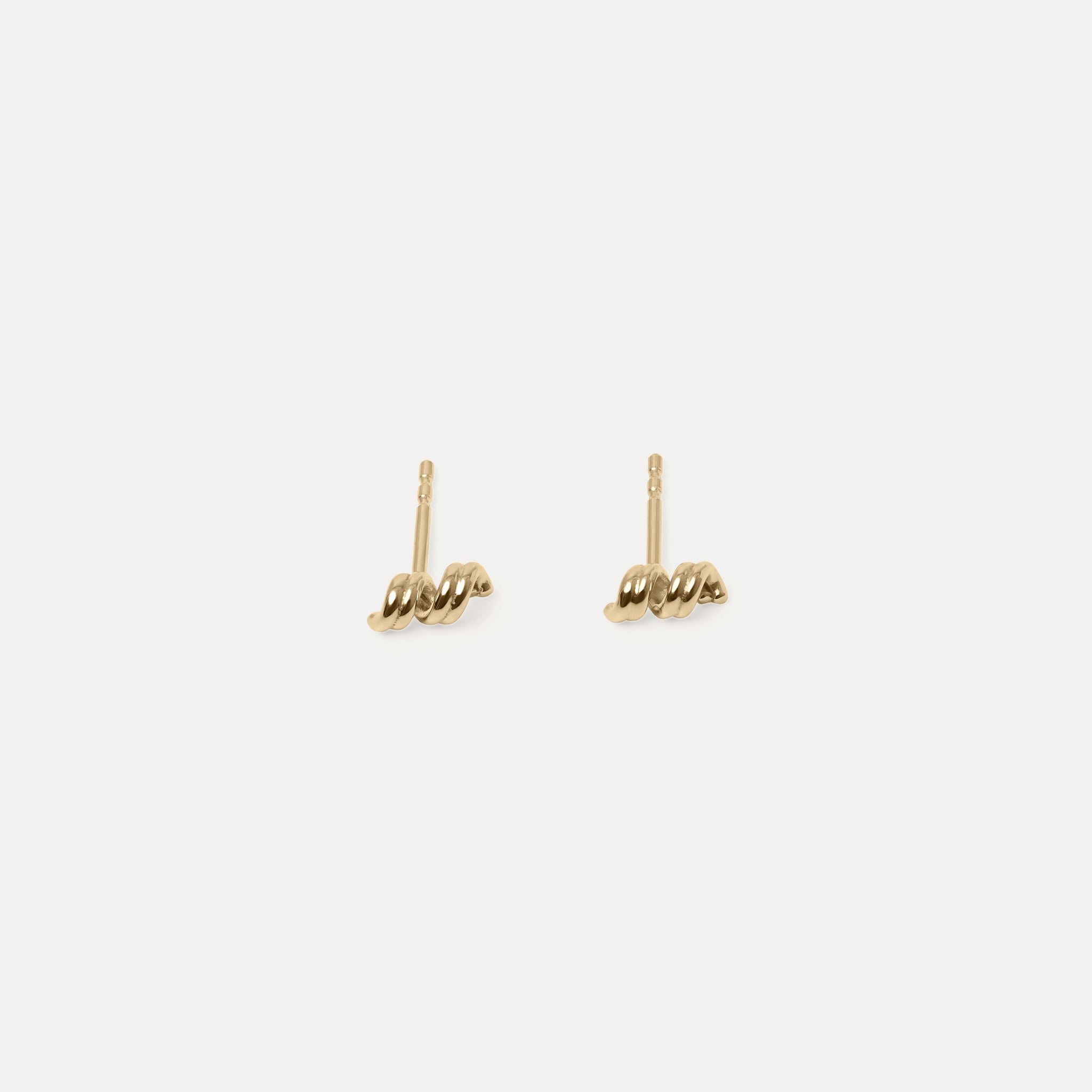 Spiral Ohrstecker Ohrringe | 585 Gold