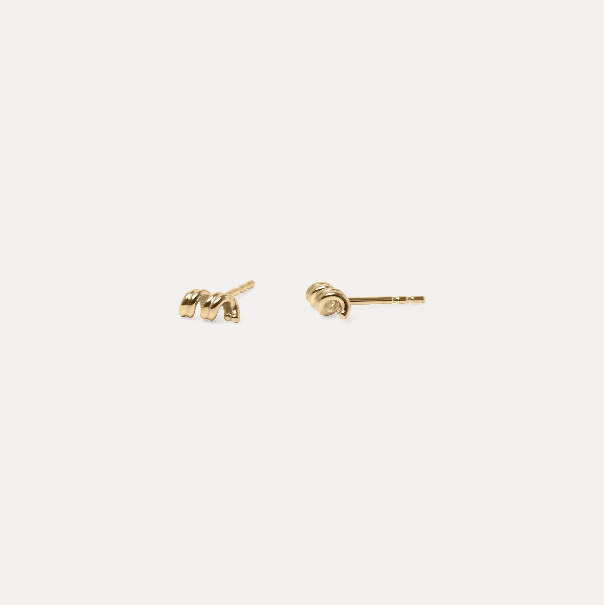 Spiral Ohrstecker Ohrringe | 585 Gold