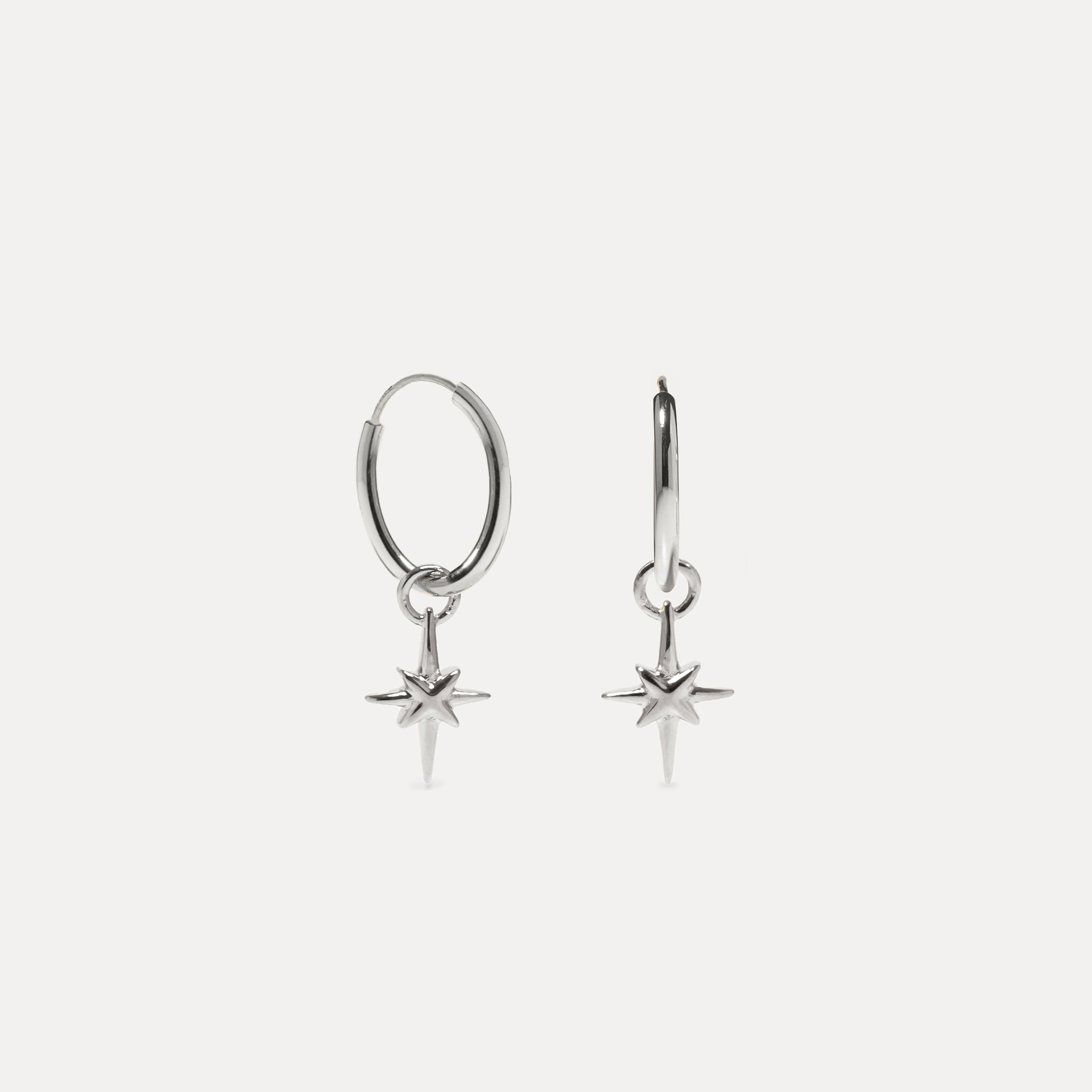 Star Light Creolen Ohrringe