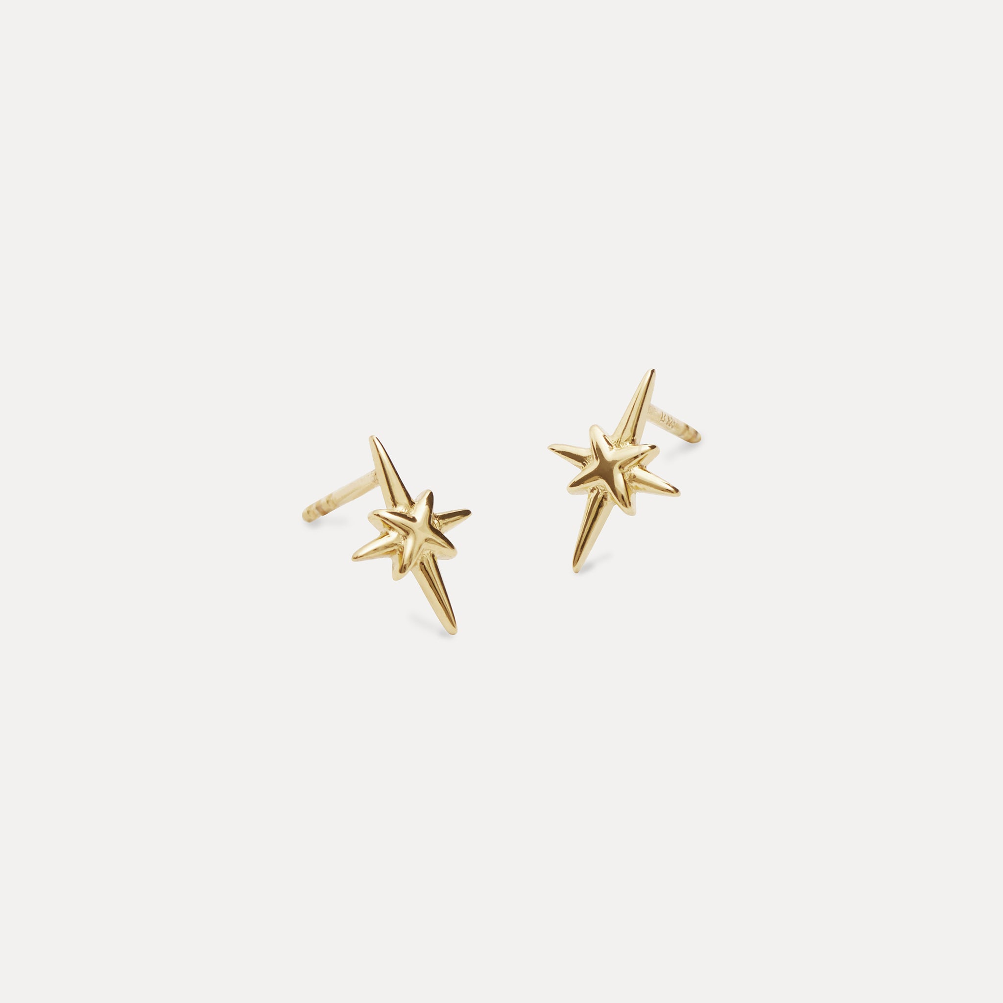 Star Light Ohrstecker 14k Massivgold