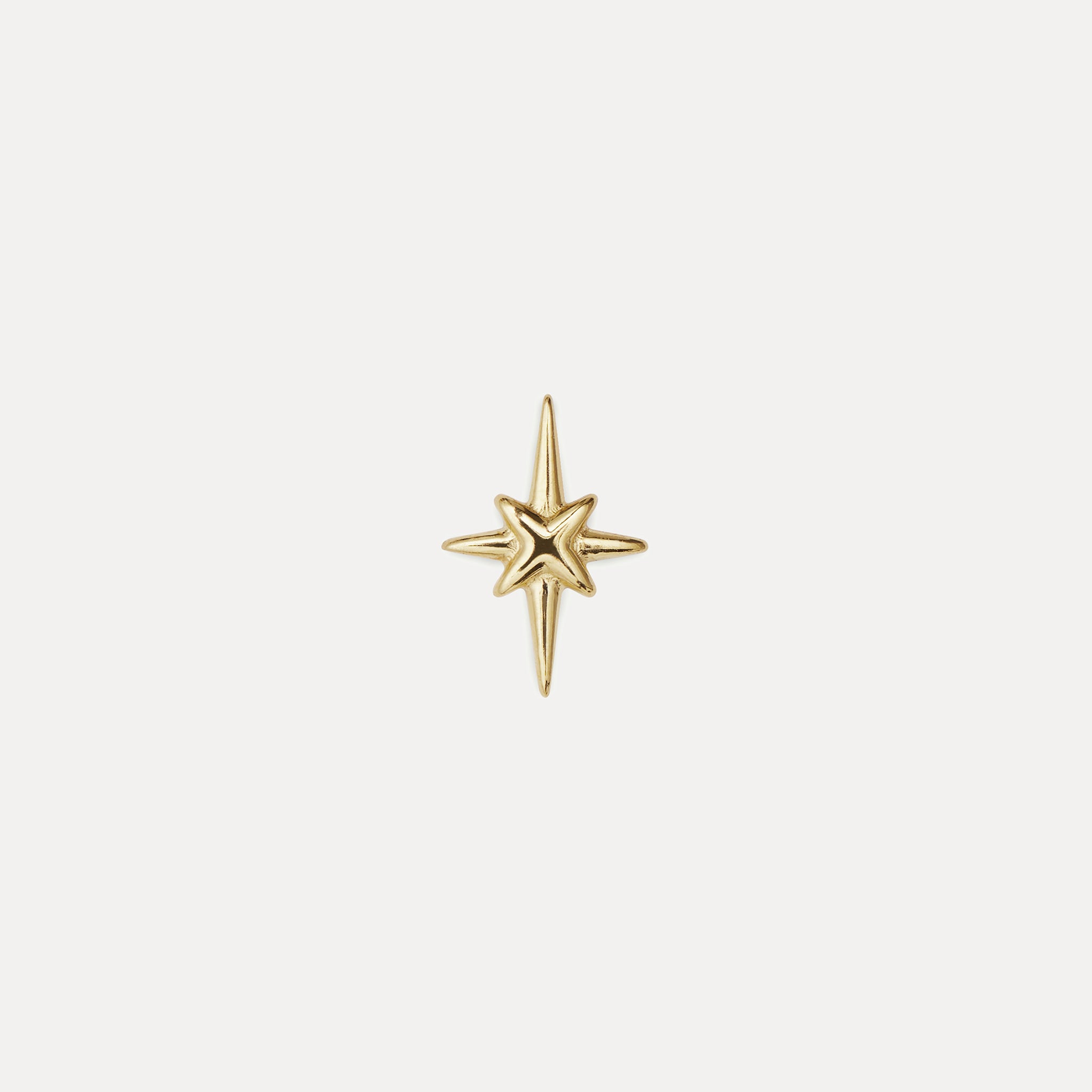 Star Light Ohrstecker 14k Massivgold- Single