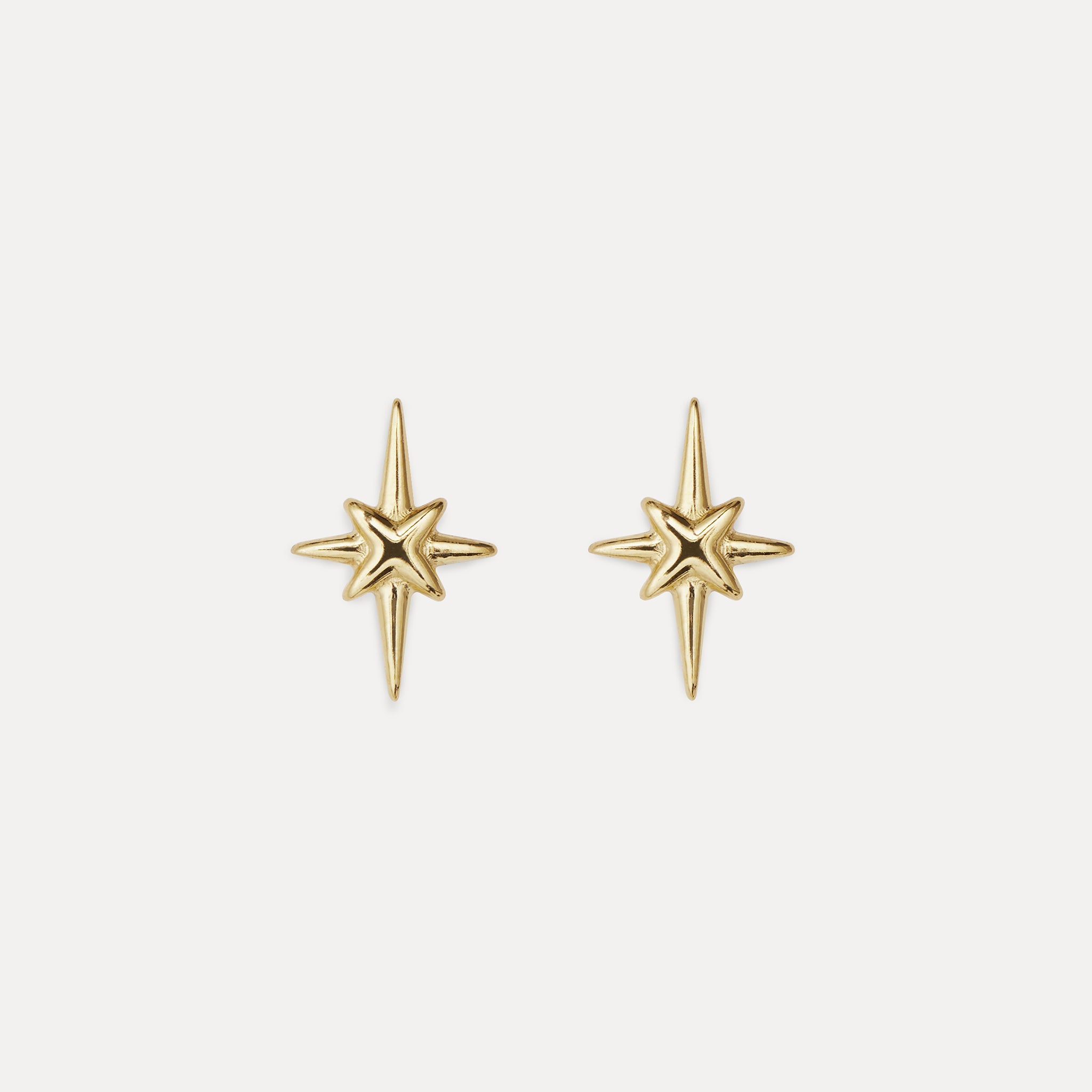 Star Light Ohrstecker 14k Massivgold