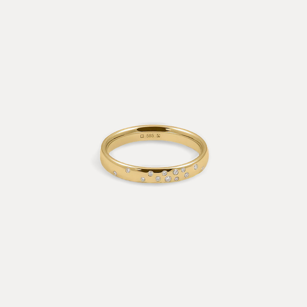 Diamant Starlit Fair Band | 585 Gold