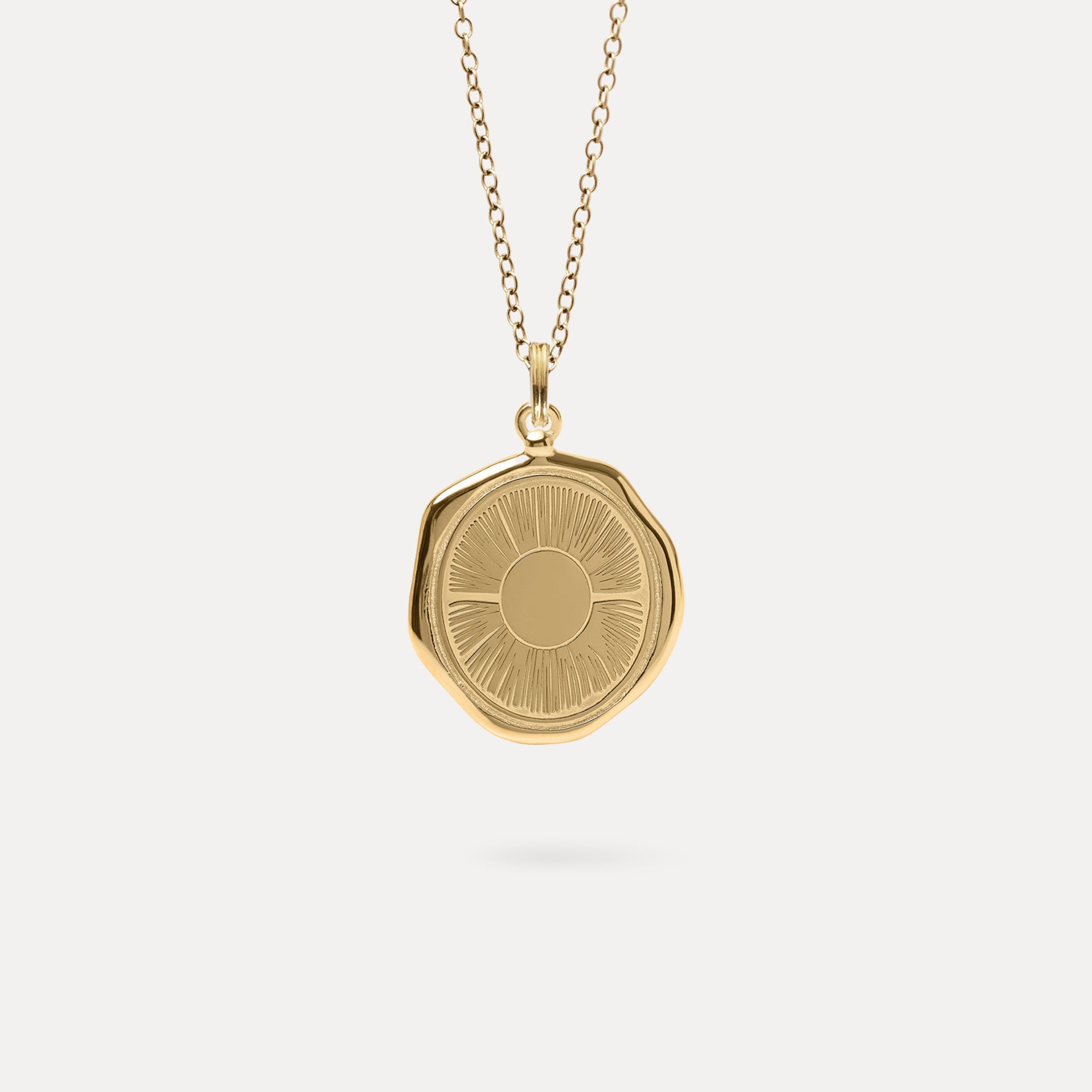 Sun Large Seal Kette | 585 Gold