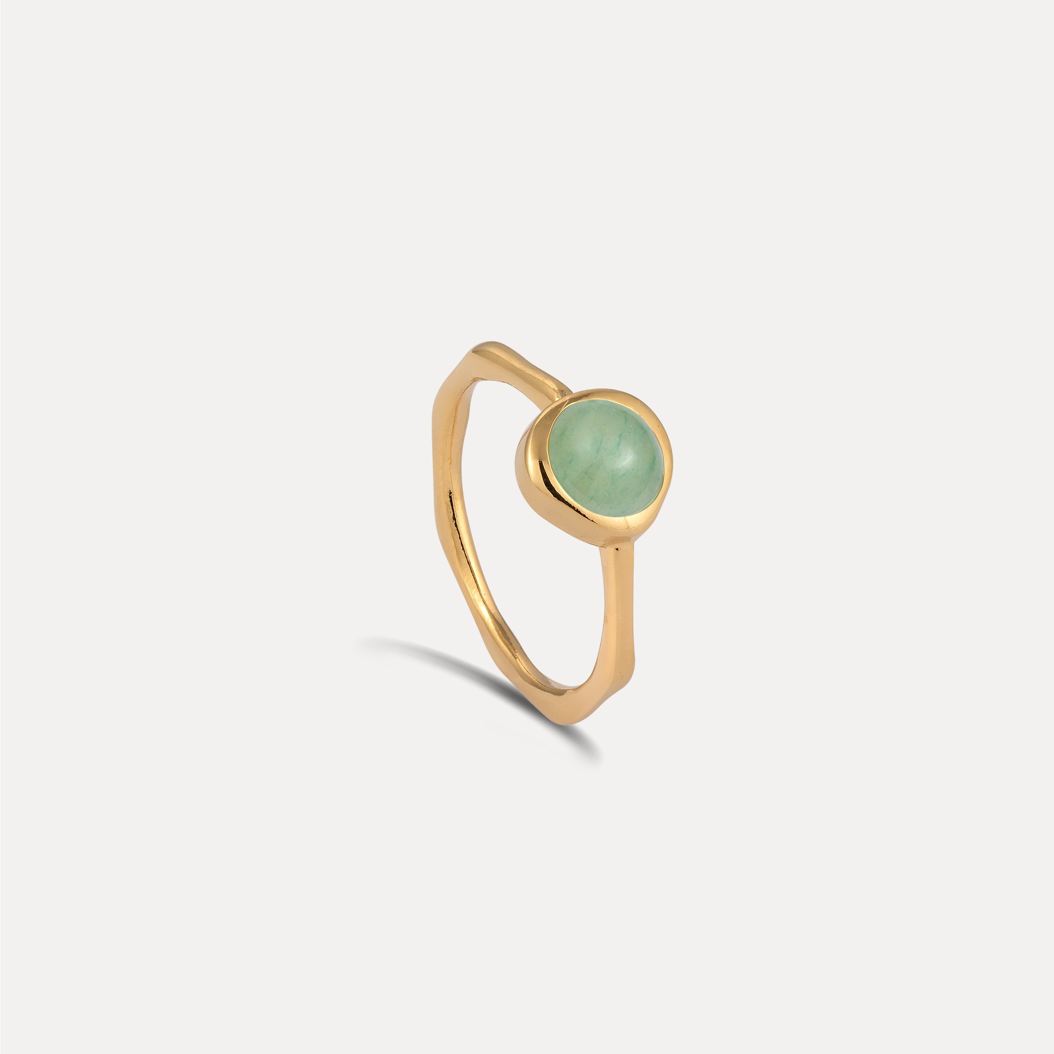 Zodiac Birthstone Ring 24k Gold Vermeil - Hochglanz