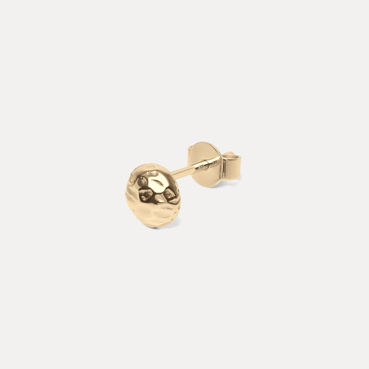 Textured Ohrstecker Ohrringe - Single | 585 Gold