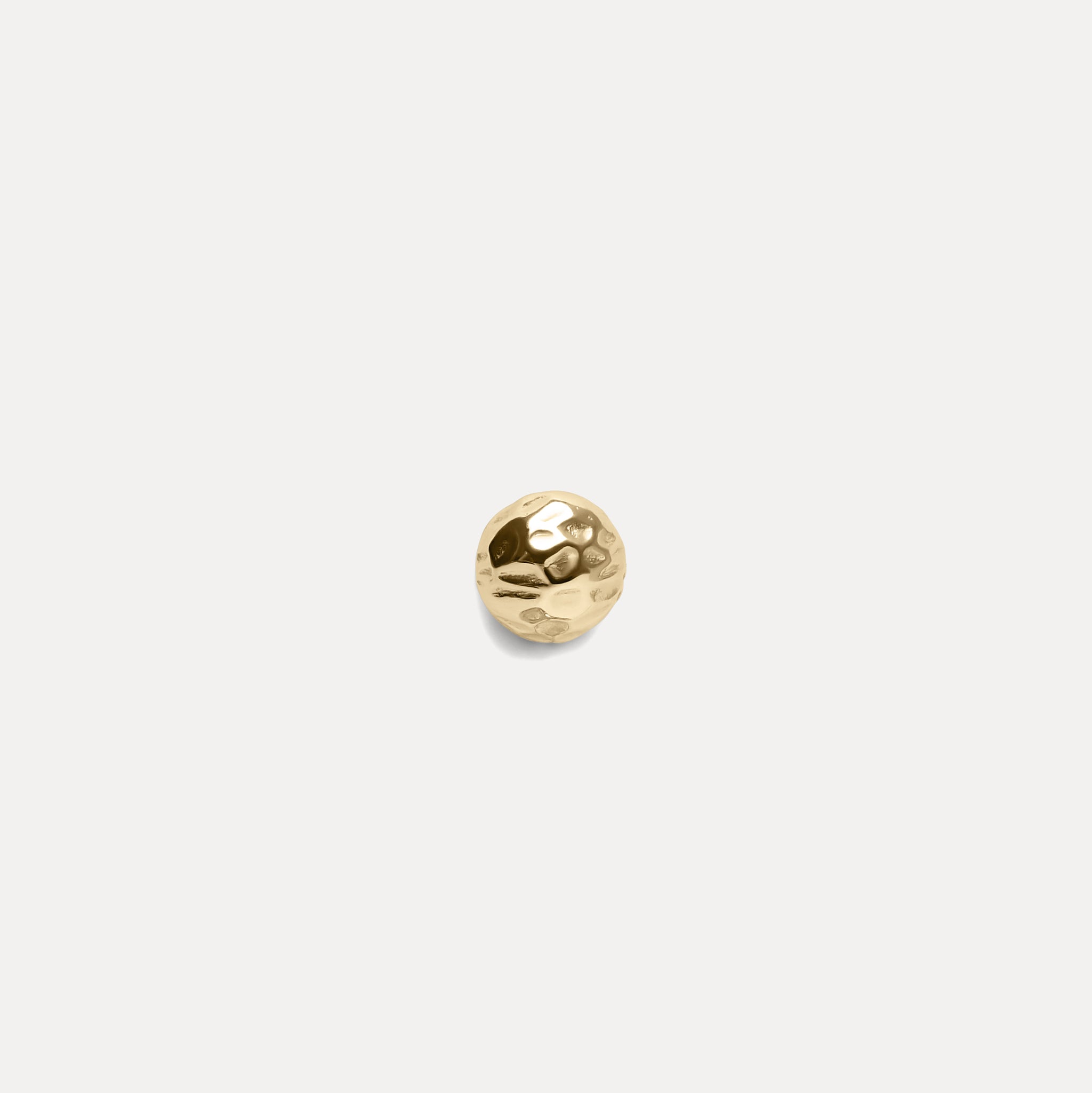 Textured Ohrstecker Ohrringe - Single | 585 Gold
