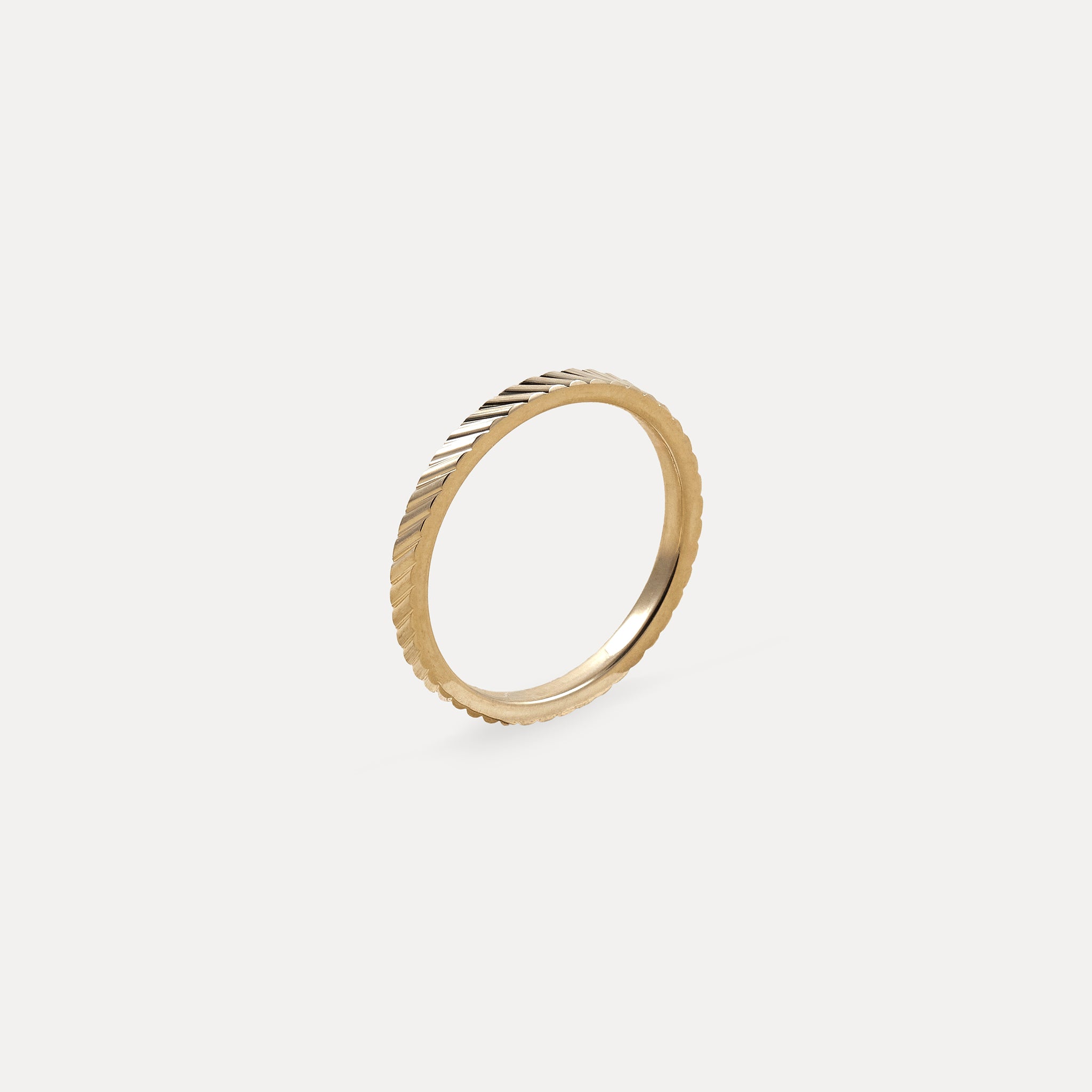 Thin Fanned Fair Band | 585 Gold